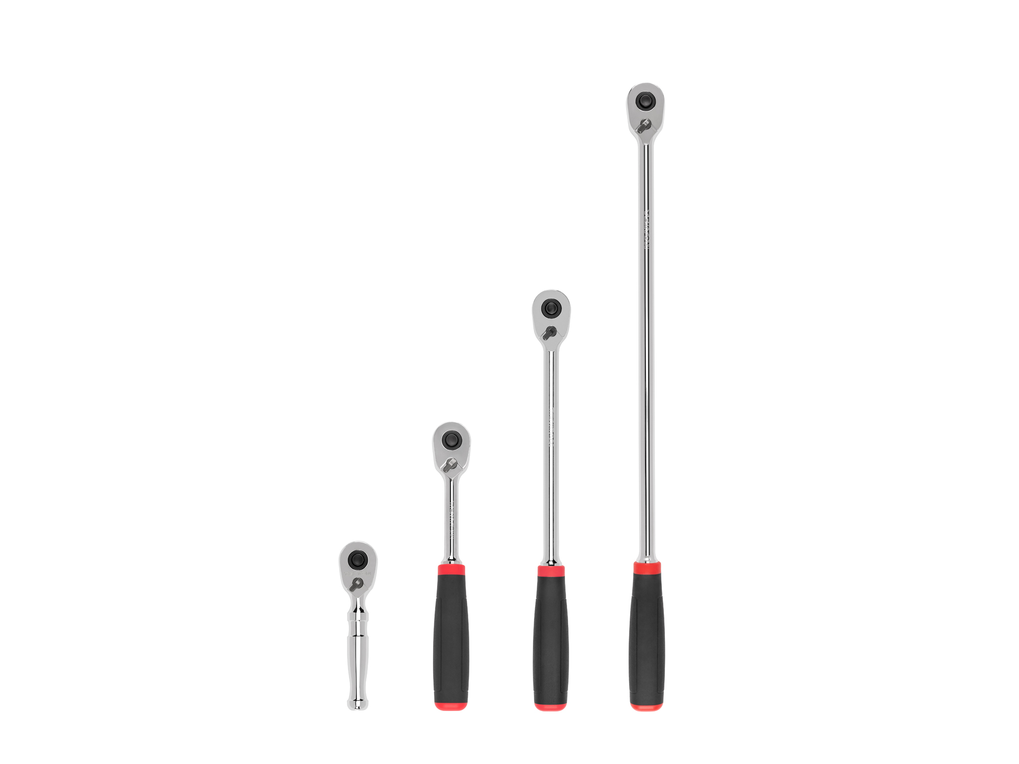 3/8 Inch Drive Quick-Release Comfort Grip Ratchet Set (4-Piece)