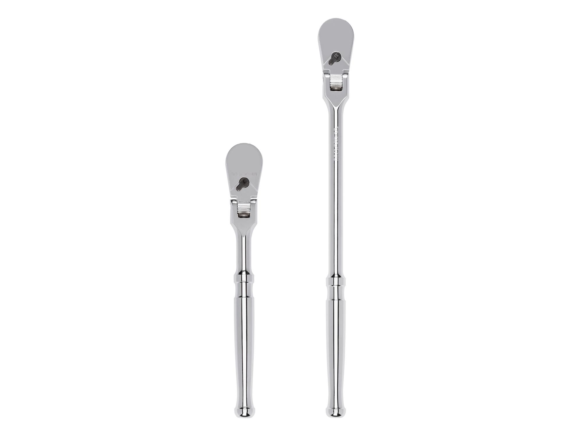 3/8 Inch Drive Flex Head Non-Quick-Release Ratchet Set (2-Piece)