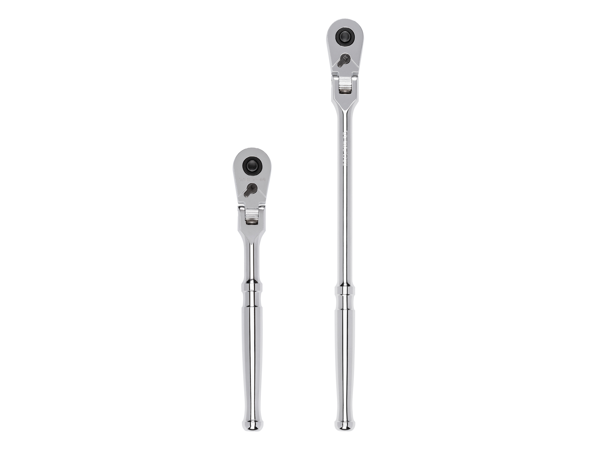 3/8 Inch Drive Flex Head Quick-Release Ratchet Set (2-Piece)