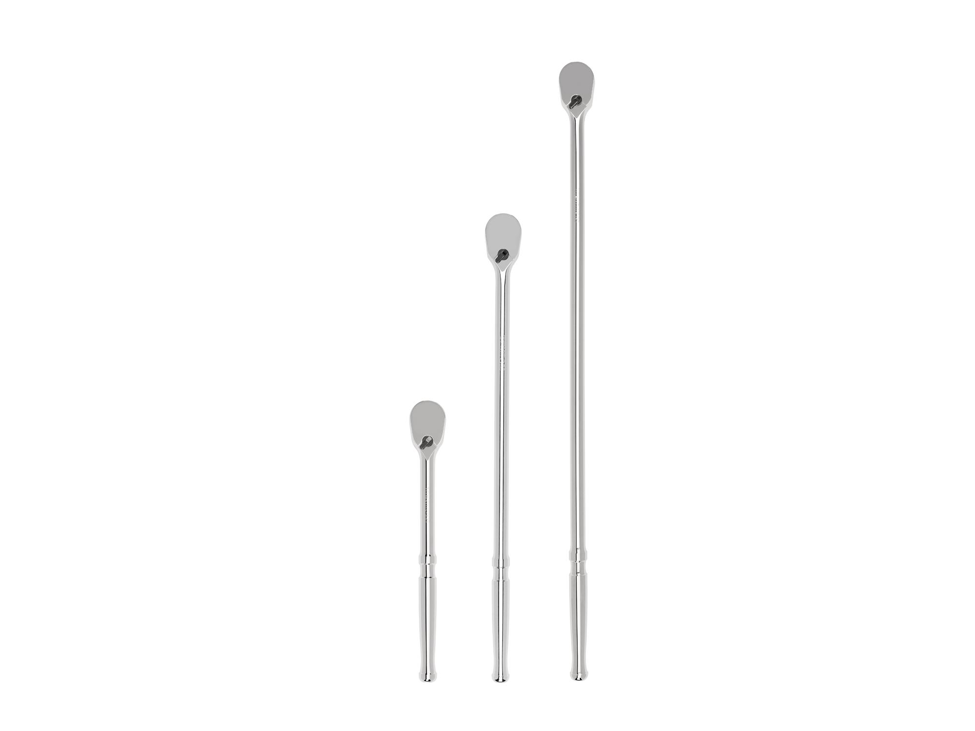 Front view of Tekton ratchet set. Item #SRH92005