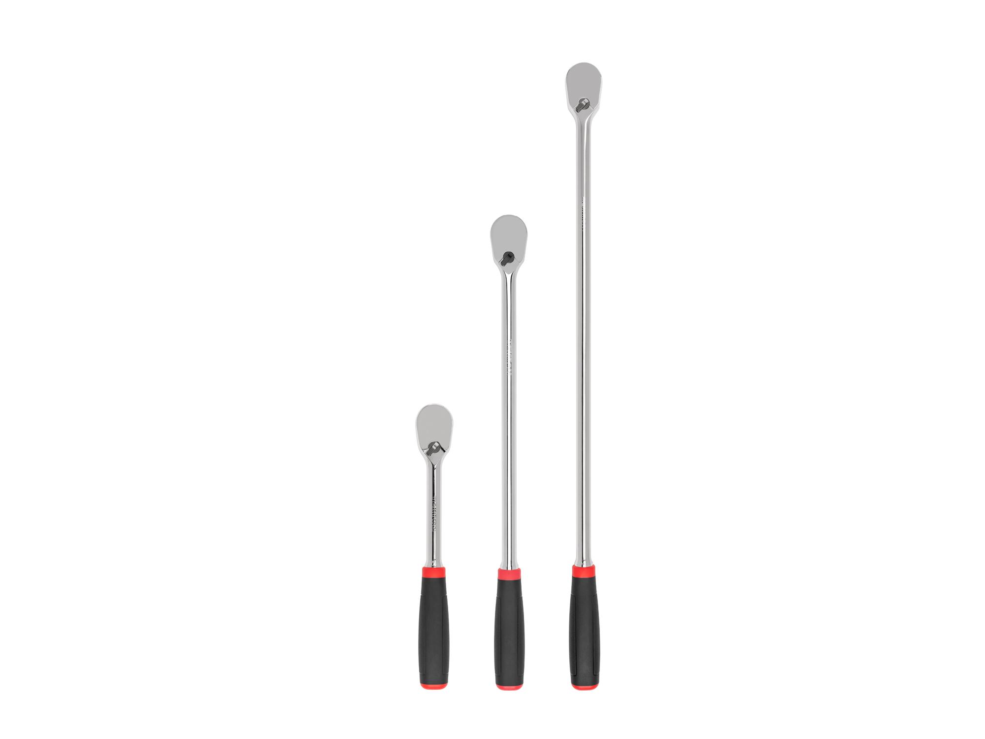 Front view of Tekton ratchet set. Item #SRH92006