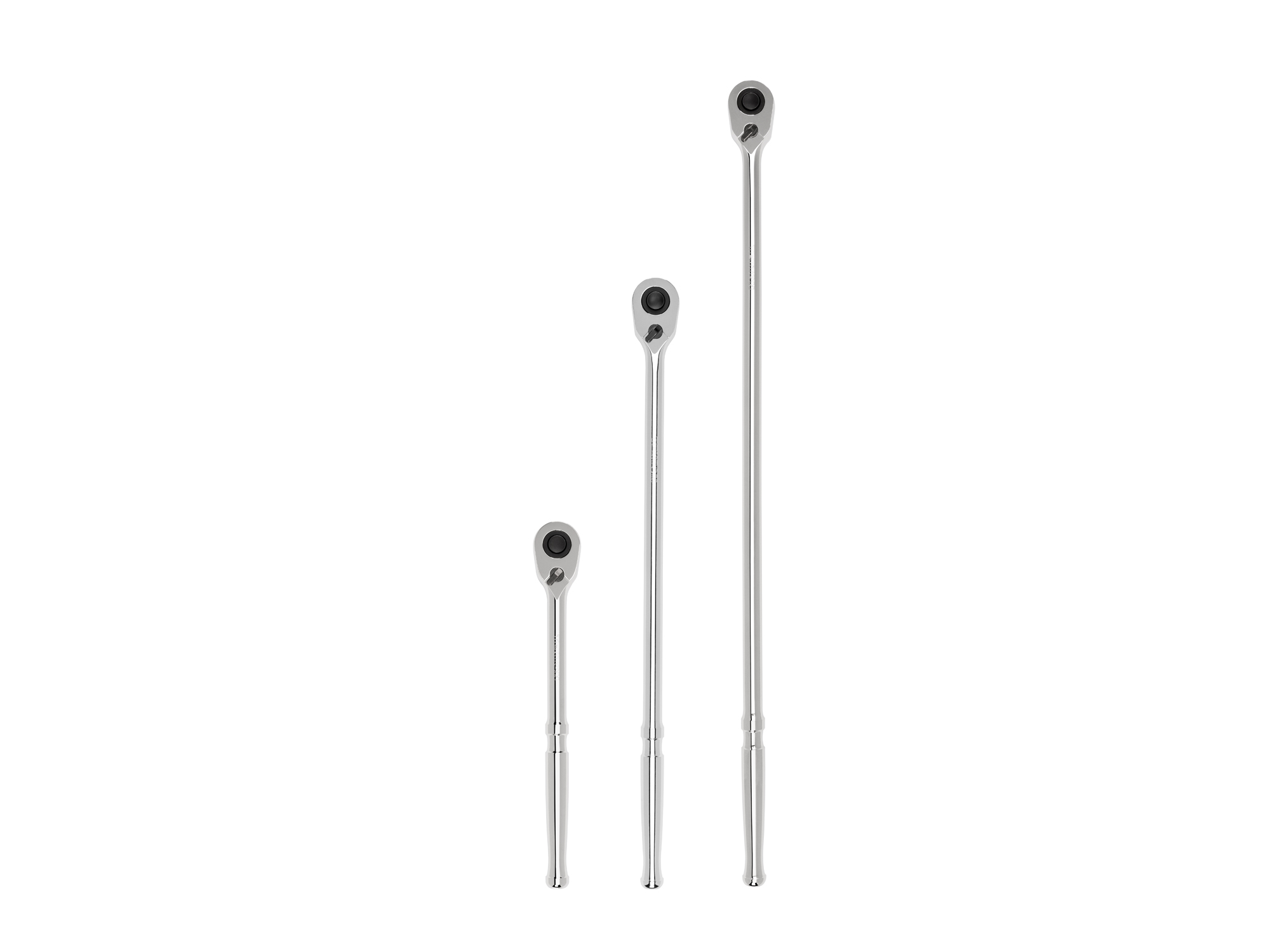 TEKTON 1/2 Inch Drive Quick-Release Ratchet Set, 3-Piece (10-1/2, 18, 24 in.)