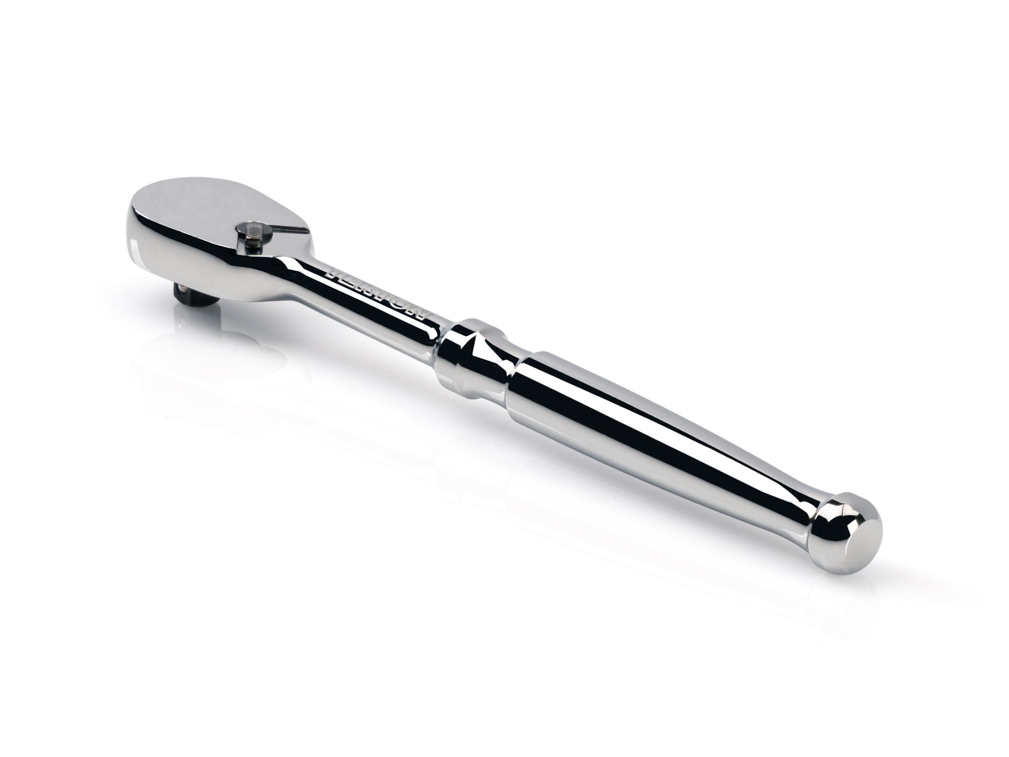Back angle view of Tekton 6 inch ratchet. Item #SRH01006
