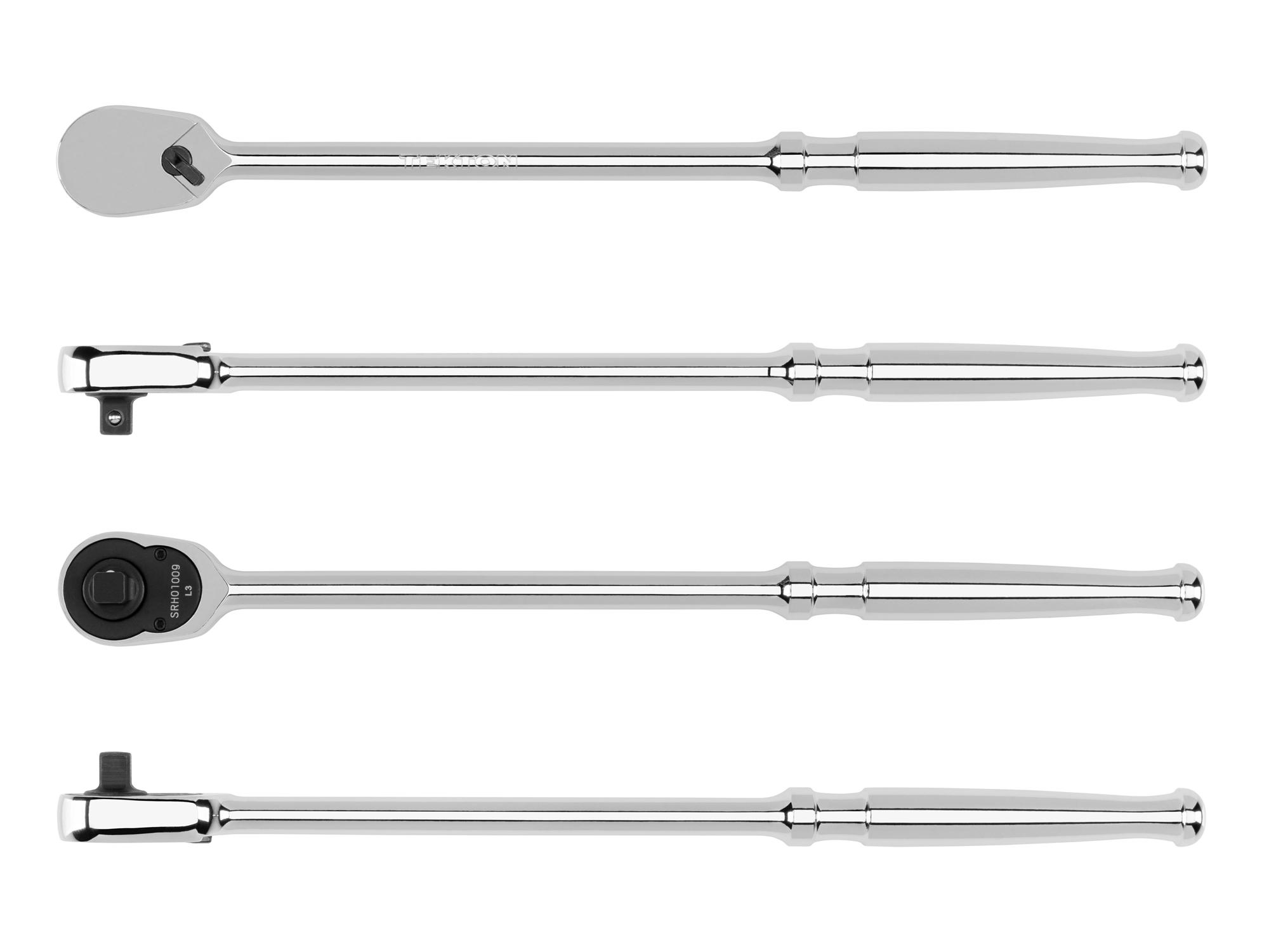 Side view of Tekton 9 inch ratchet. Item #SRH01009