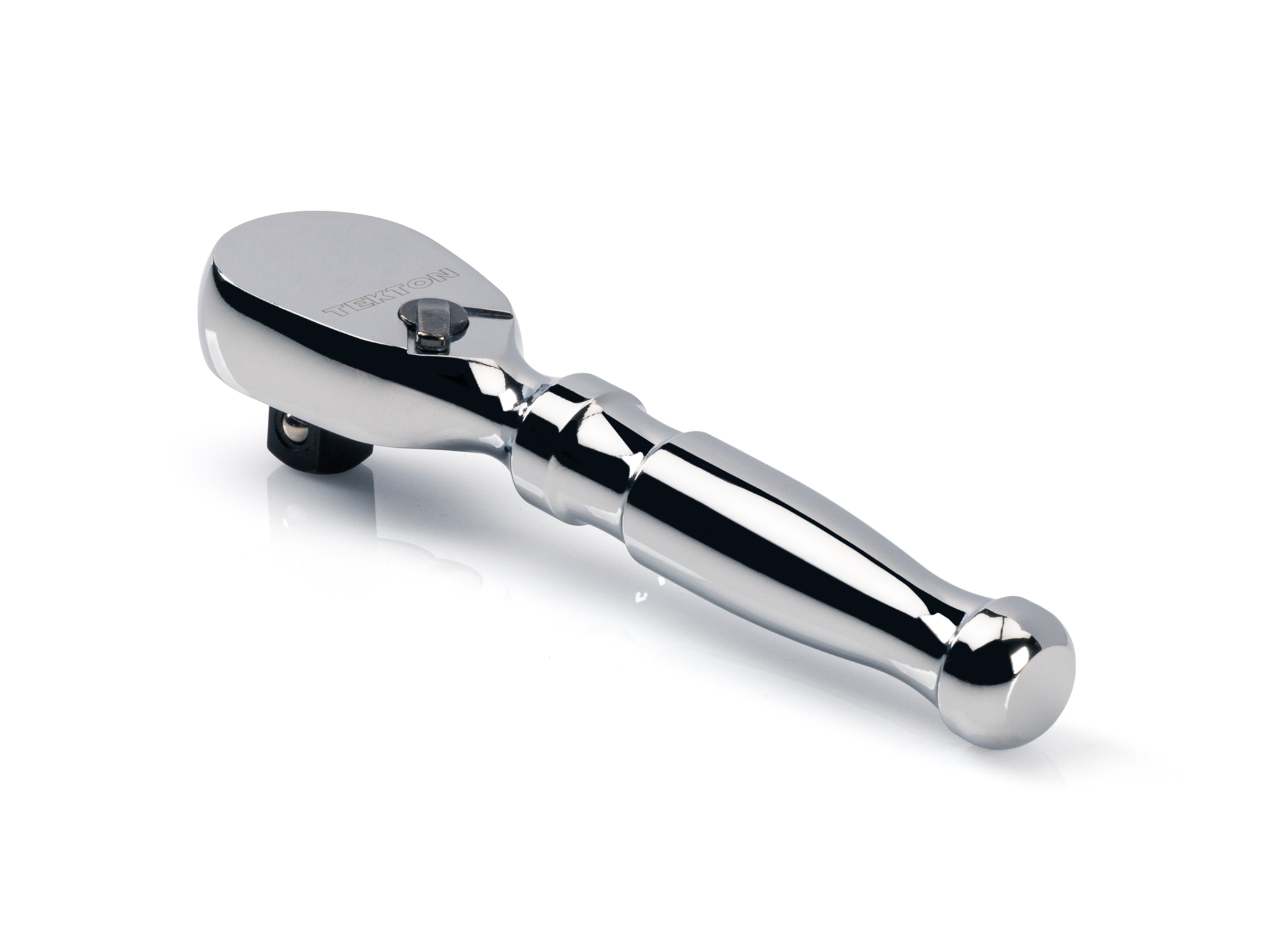 さっちん 3/8 Inch Drive x 4-1/2 Inch Non-Quick-Release Stubby Ratchet | TEKTON