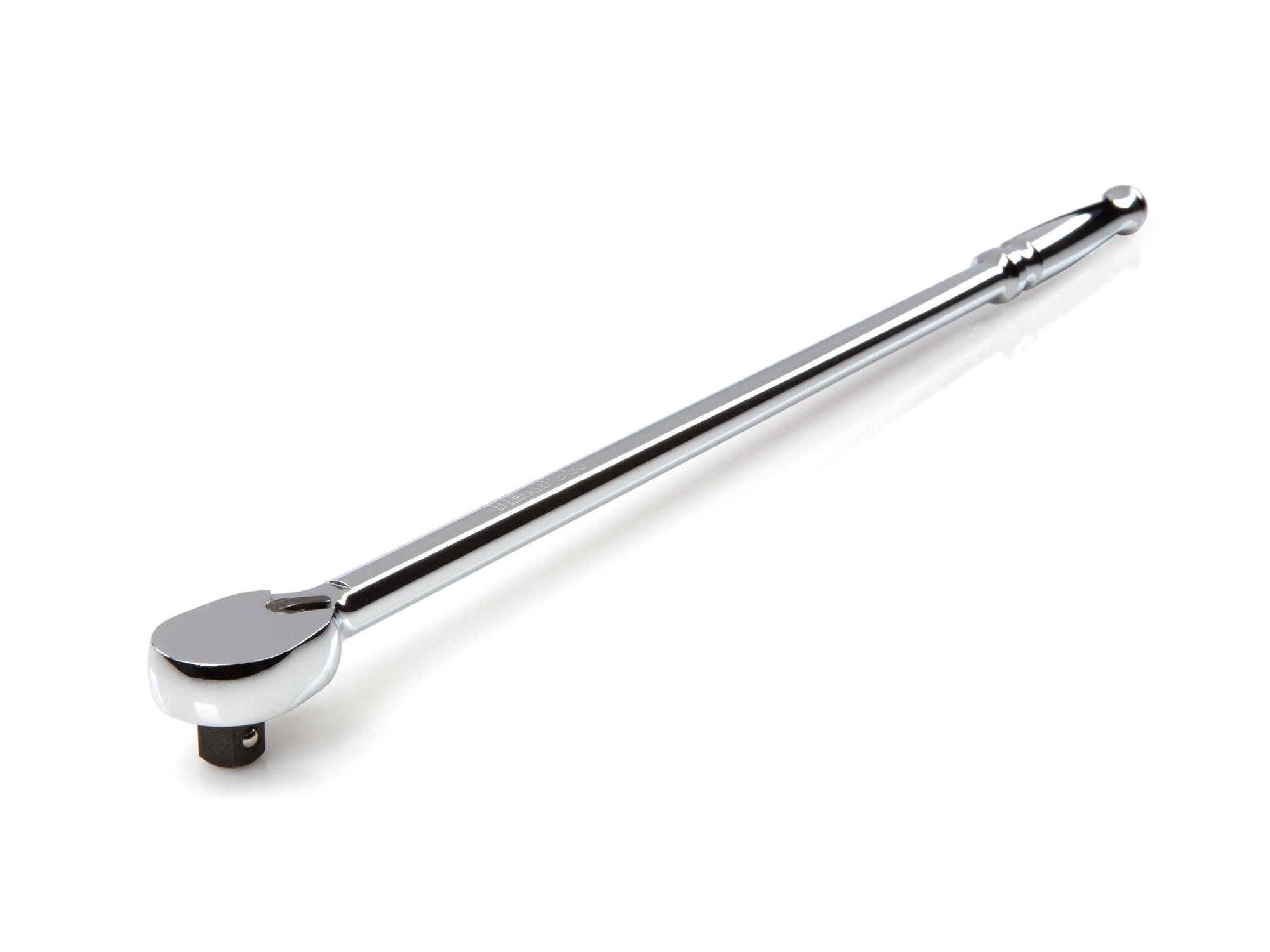 Front-right angle view of Tekton 18 inch ratchet. Item #SRH01118