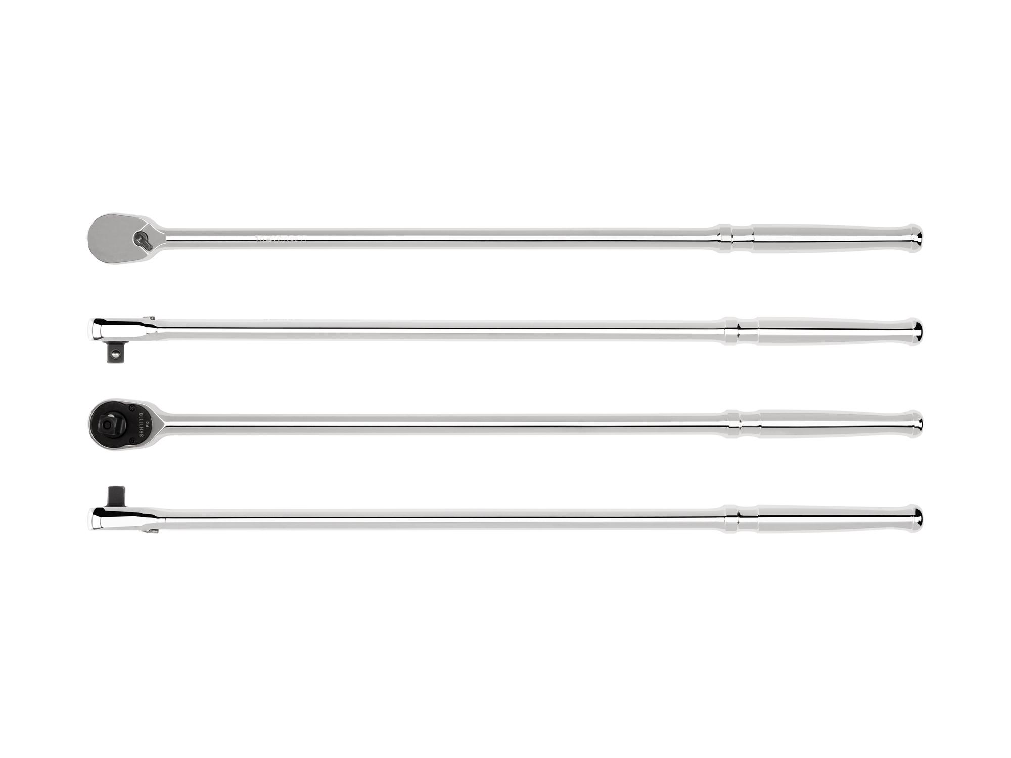 Side view of Tekton 18 inch ratchet. Item #SRH01118