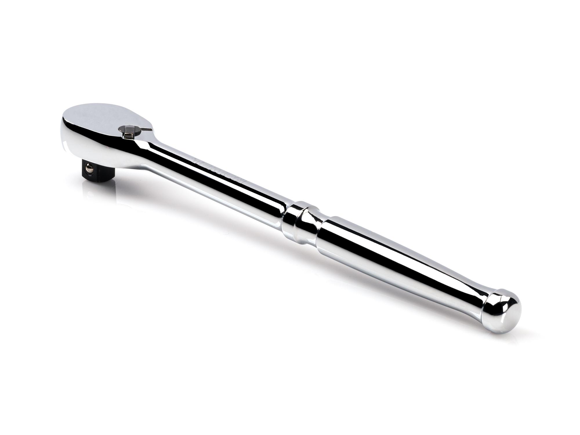 Back angle view of Tekton 10 1/2 inch ratchet. Item #SRH01210