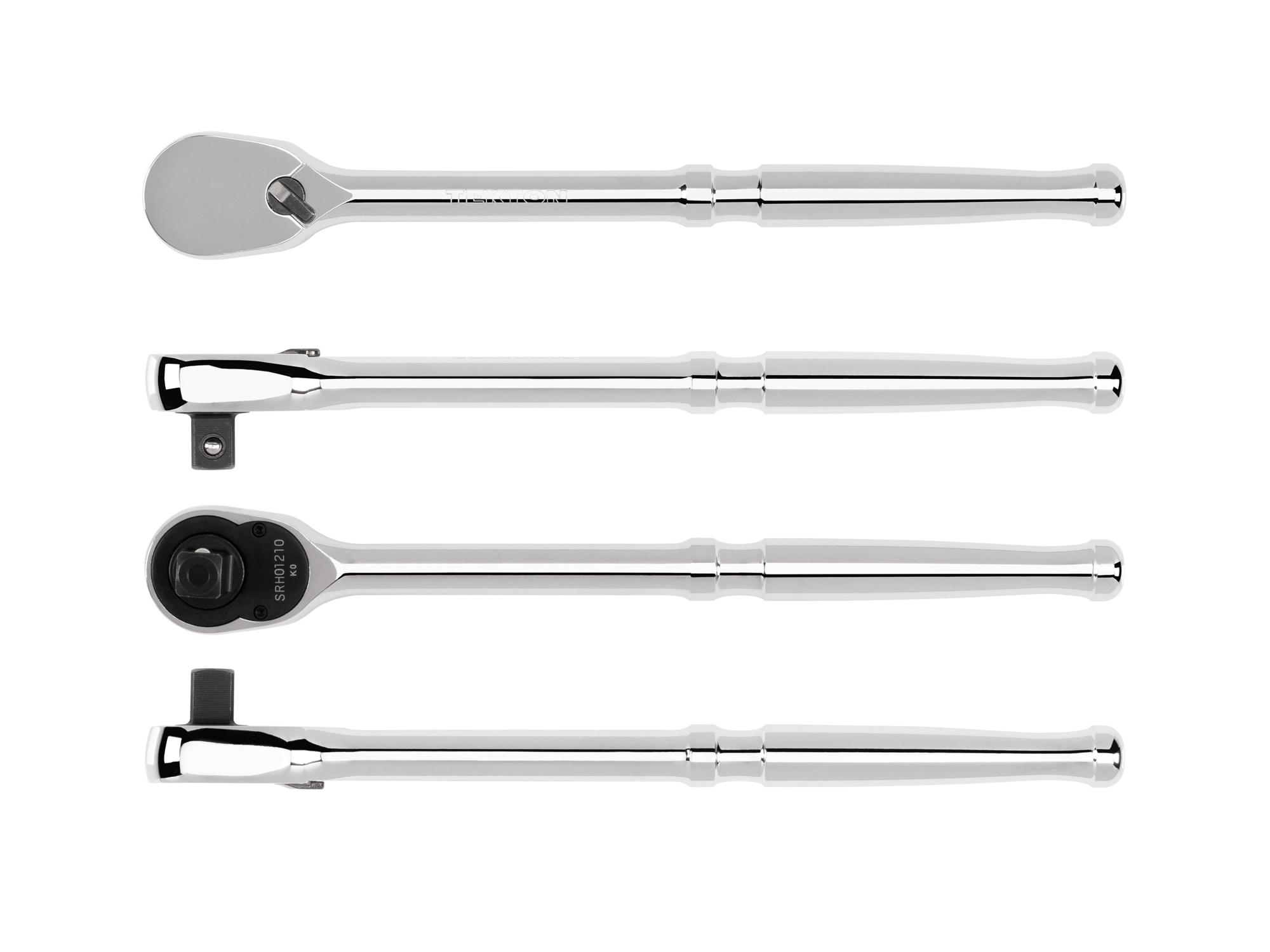 Side view of Tekton 10 1/2 inch ratchet. Item #SRH01210