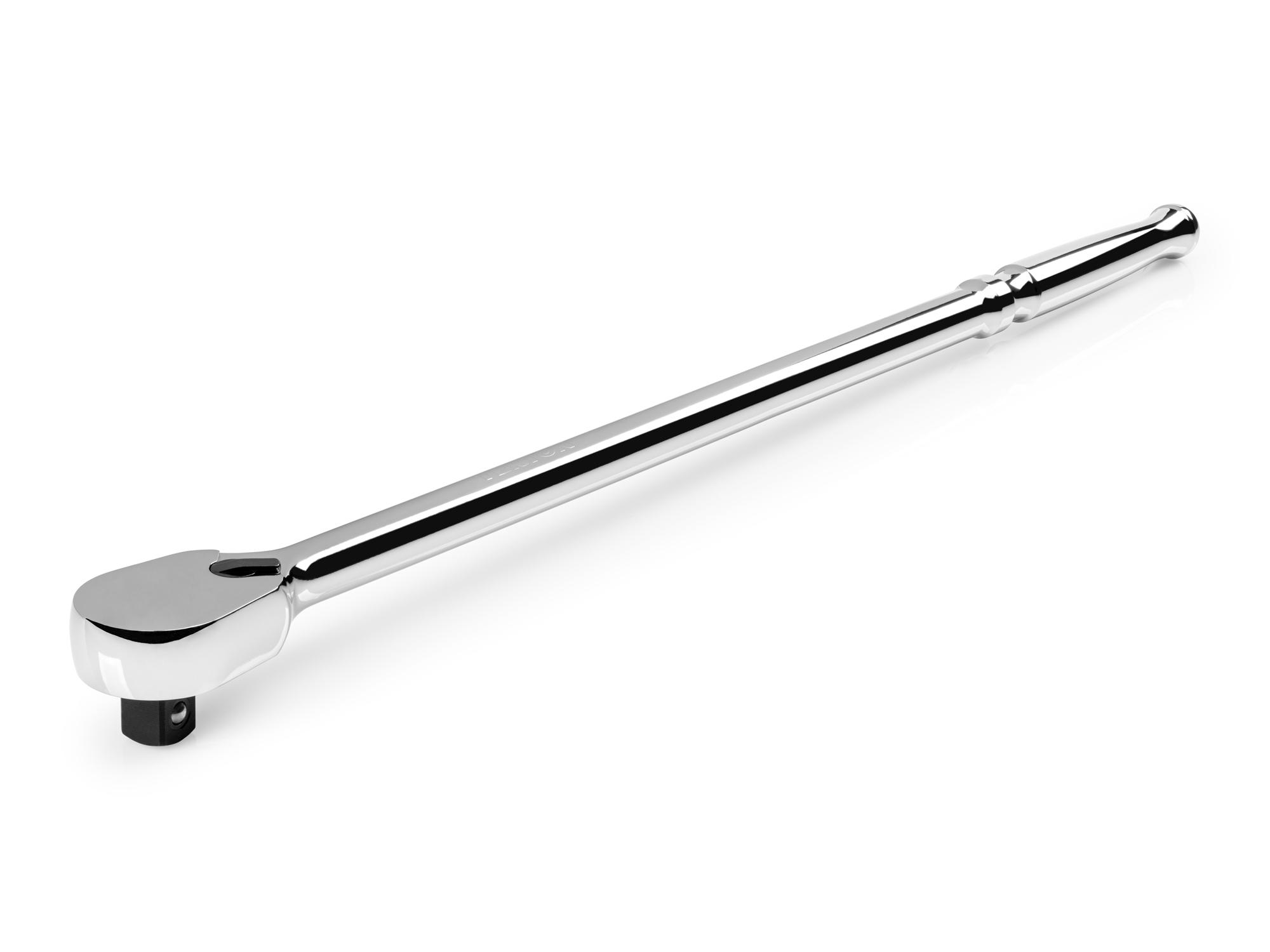 Front-right angle view of Tekton 18 inch ratchet. Item #SRH01218
