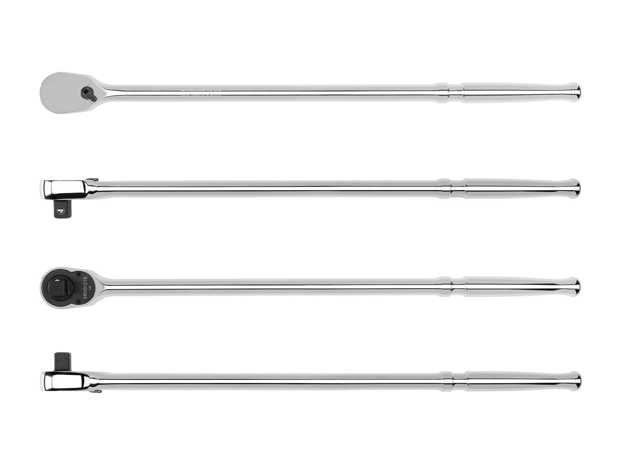 Side view of Tekton 18 inch ratchet. Item #SRH01218