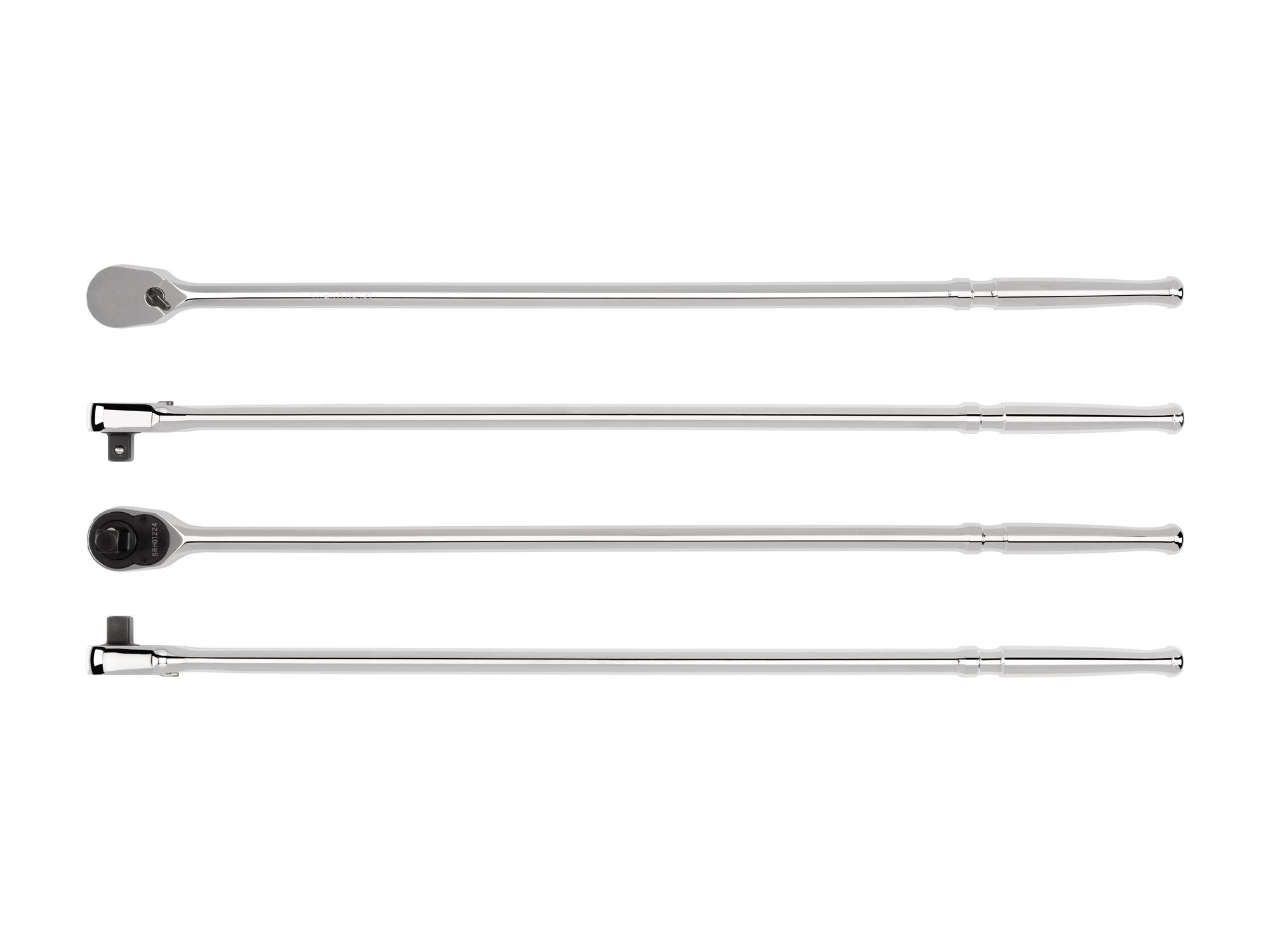 Side view of Tekton 24 inch ratchet. Item #SRH01224