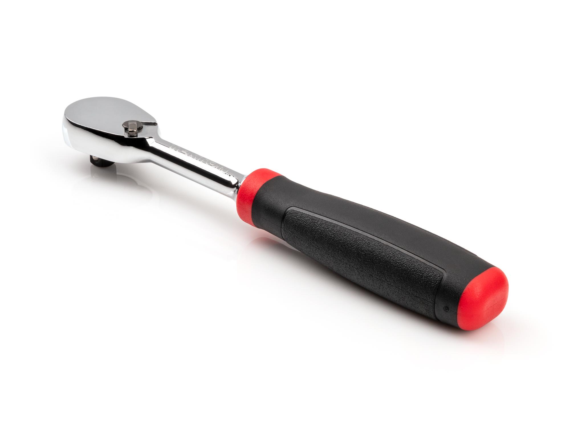 Back angle view of Tekton 6 inch ratchet. Item #SRH02006