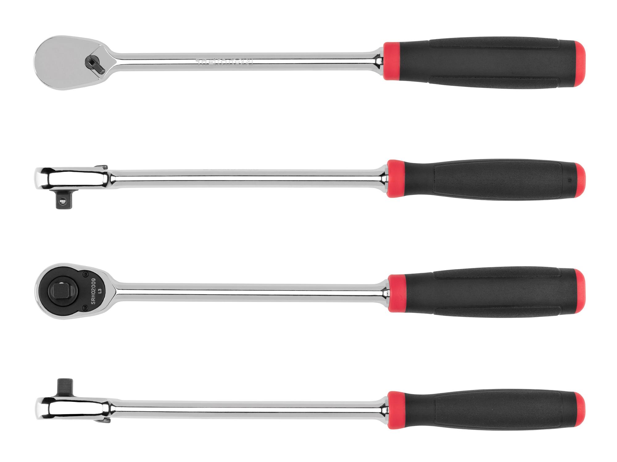 Side view of Tekton 9 inch ratchet. Item #SRH02009