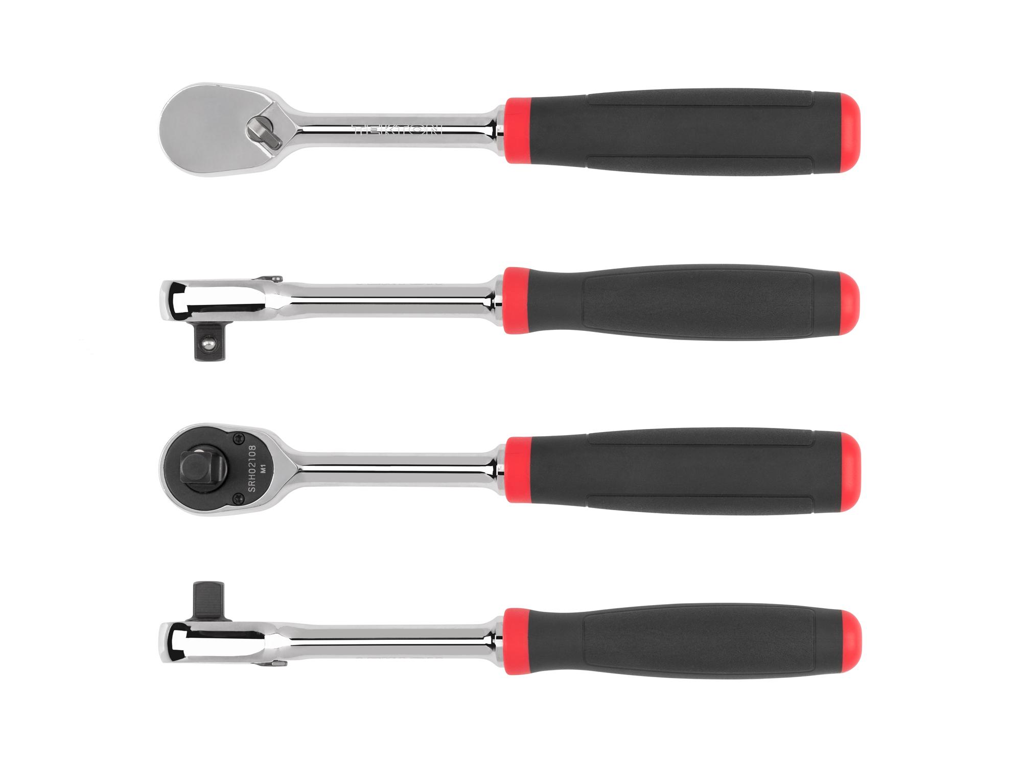 Side view of Tekton 8 inch ratchet. Item #SRH02108