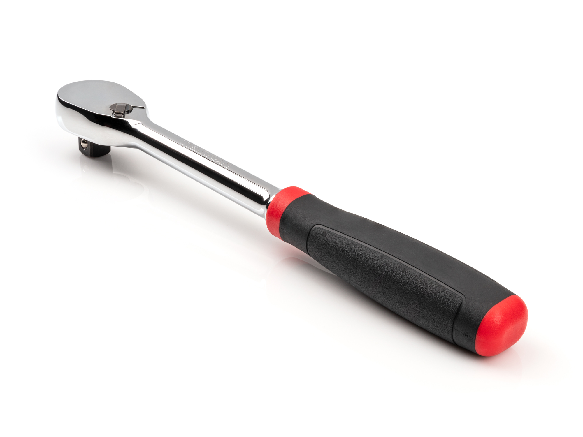 Classic non-quick-release ratchet with 90-tooth gear and 4-degree swing. Ultra-compact head and comfort grip handle. SRH02210.