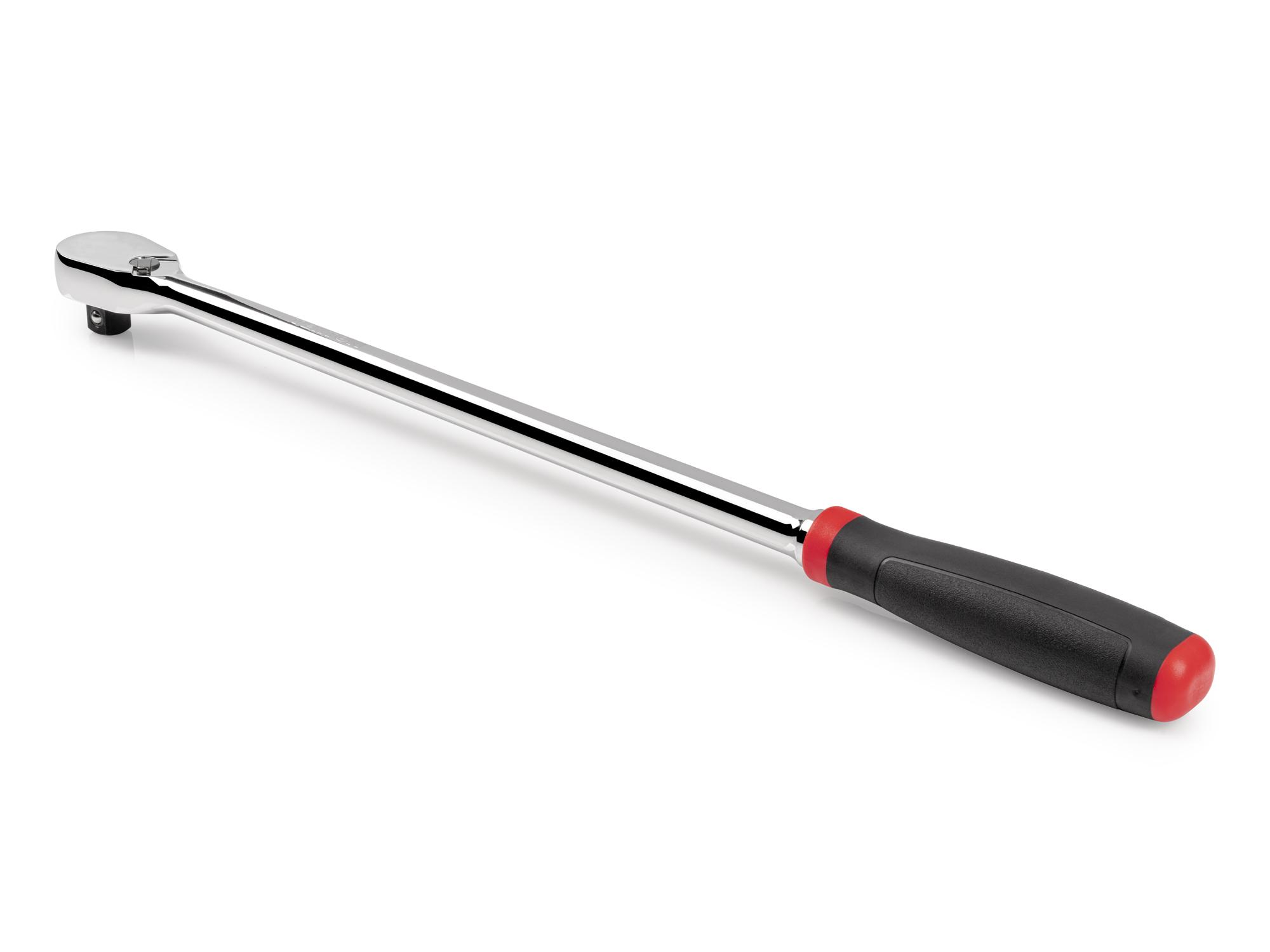 Back angle view of Tekton 18 inch ratchet. Item #SRH02218