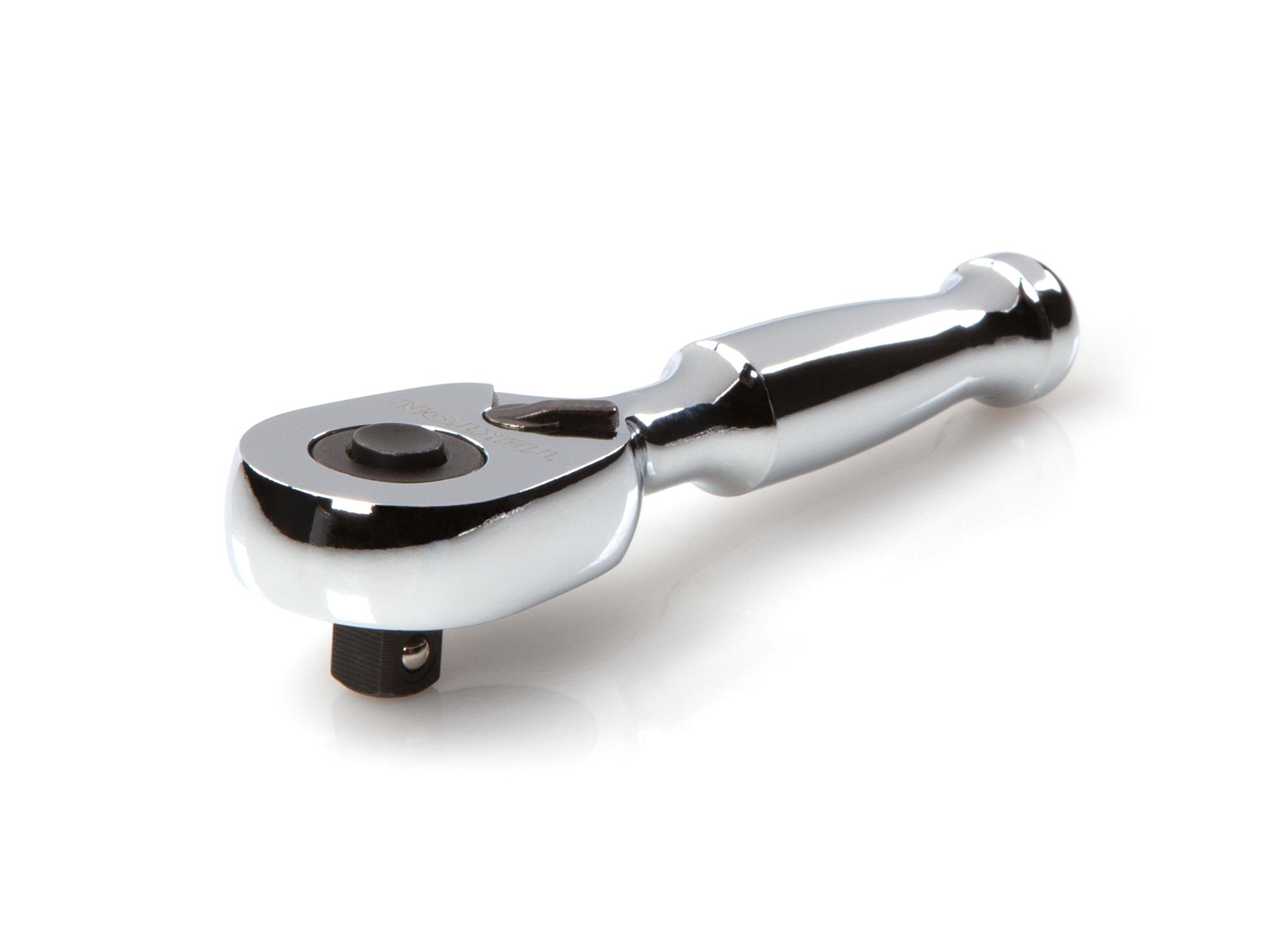 Front-right angle view of Tekton 3 inch ratchet. Item #SRH11003