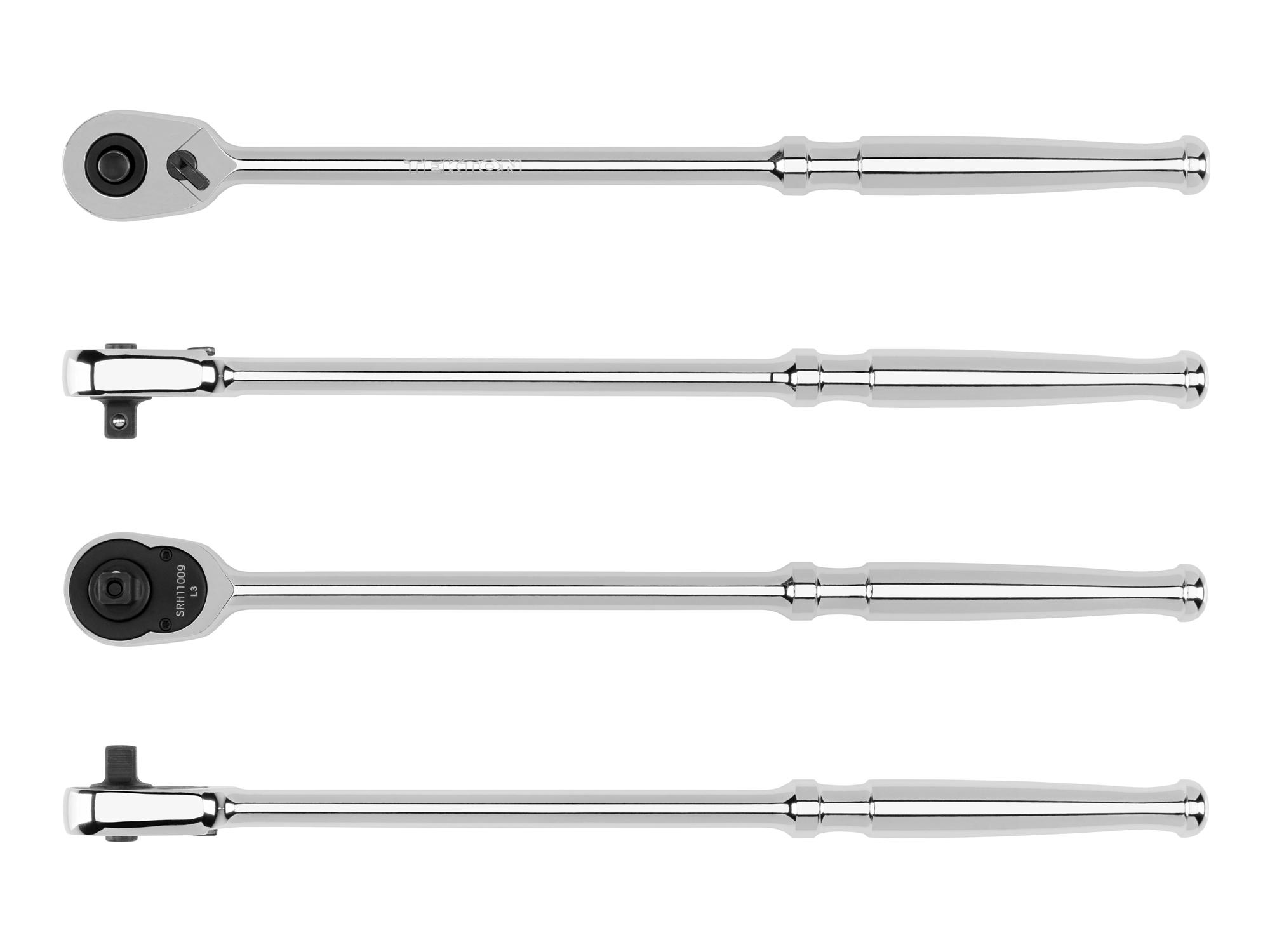 Side view of Tekton 9 inch ratchet. Item #SRH11009