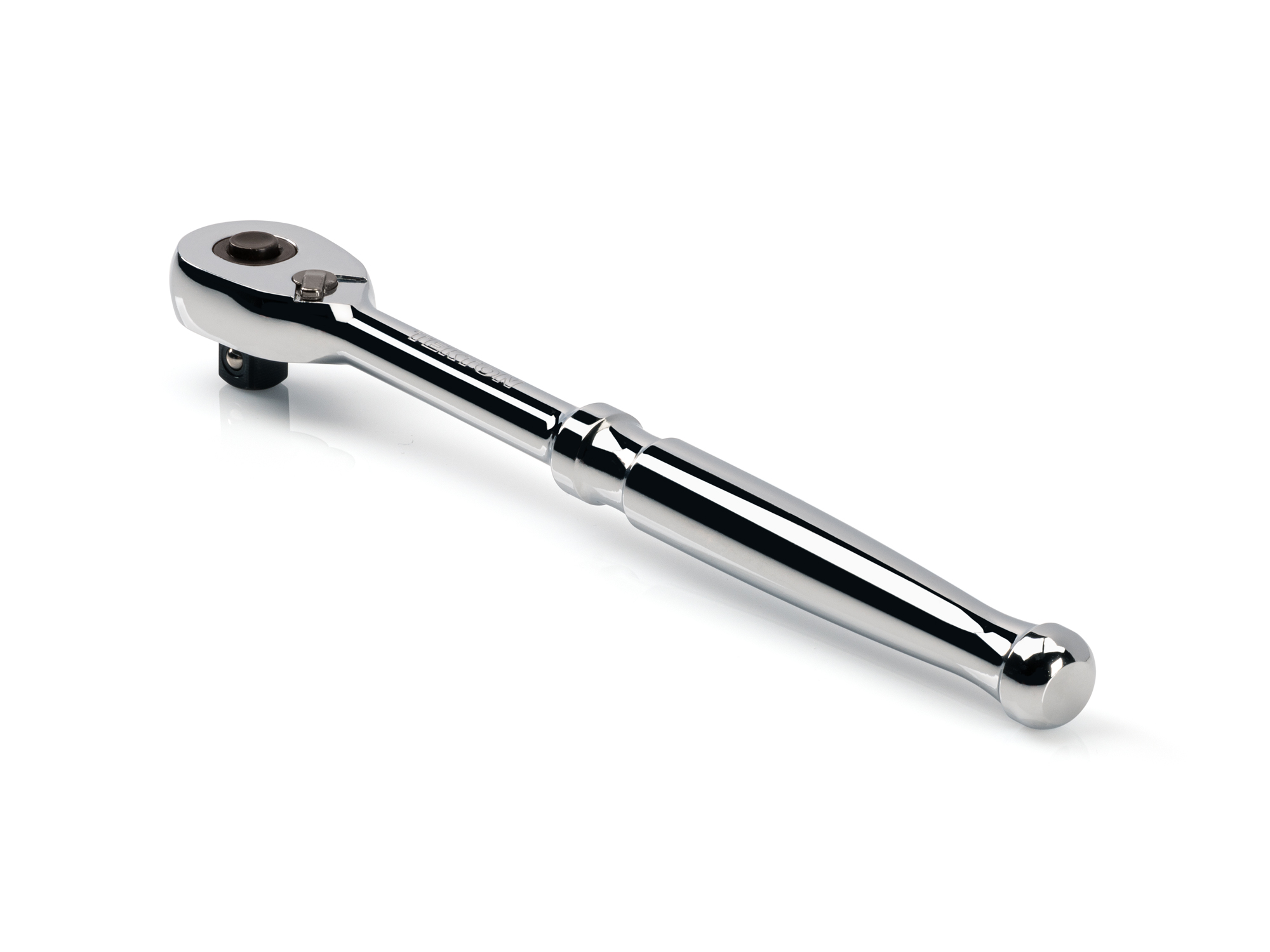 Quick-release ratchet with 90-tooth gear and 4-degree swing. Ultra-compact head and sleek, comfortable handle. SRH11108.