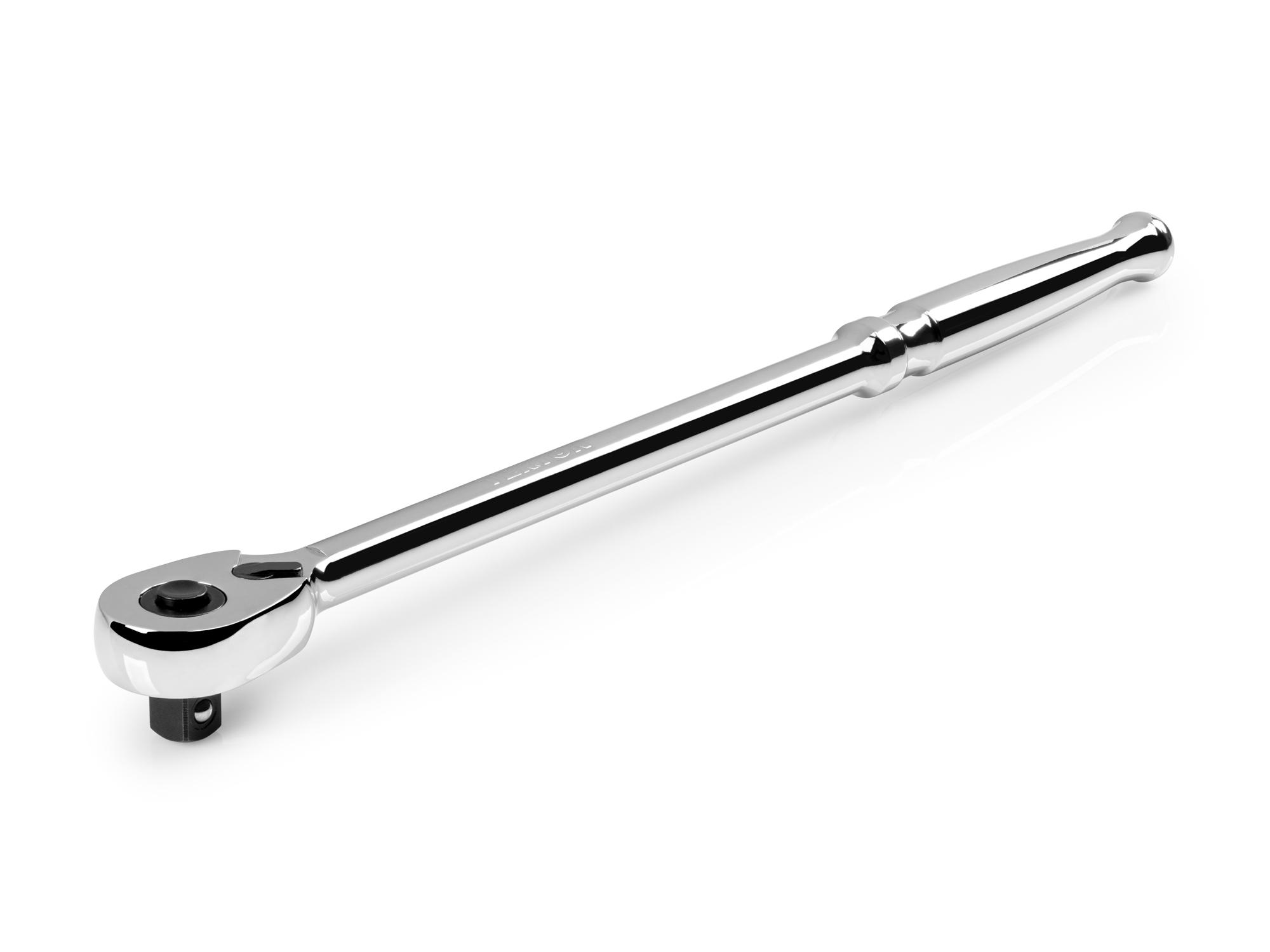 Front-right angle view of Tekton 12 inch ratchet. Item #SRH11112