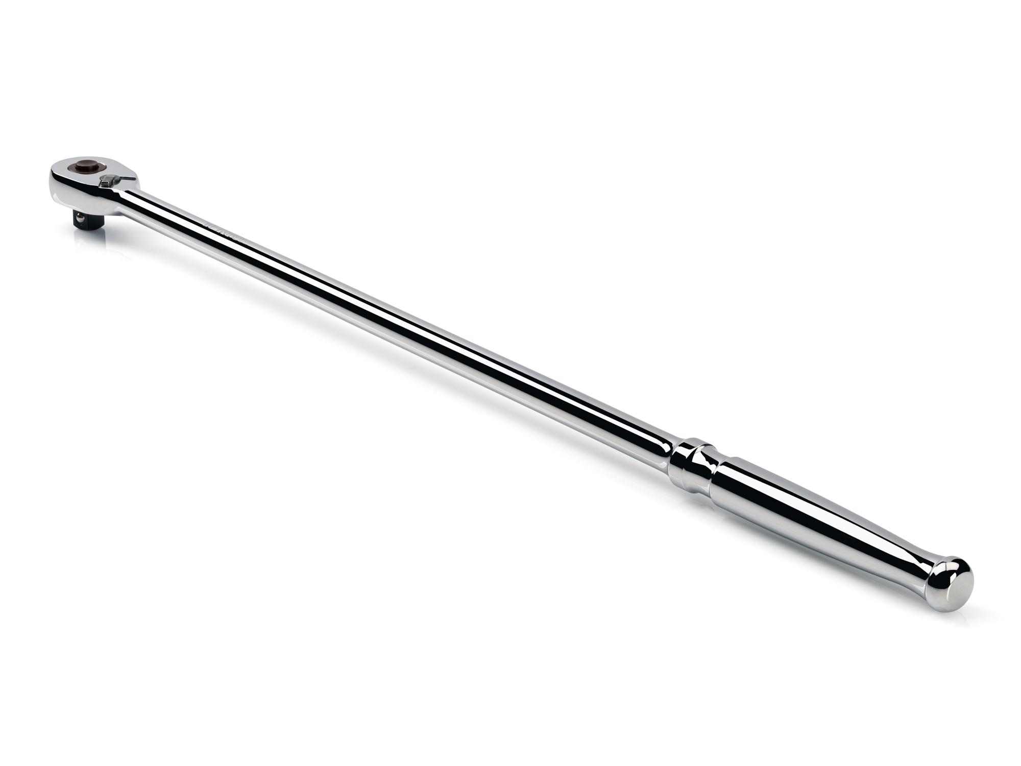 Back angle view of Tekton 18 inch ratchet. Item #SRH11118