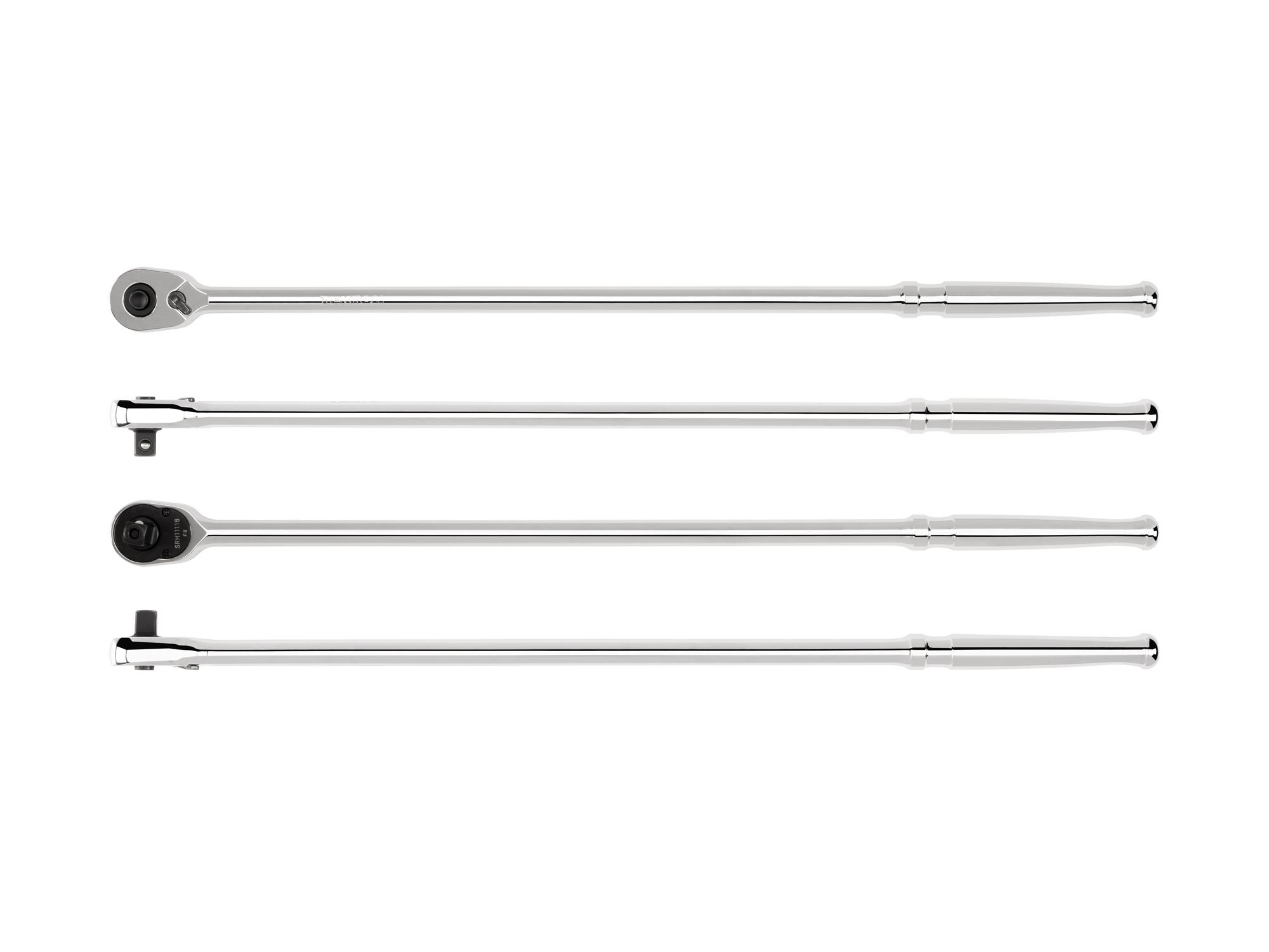 Side view of Tekton 18 inch ratchet. Item #SRH11118