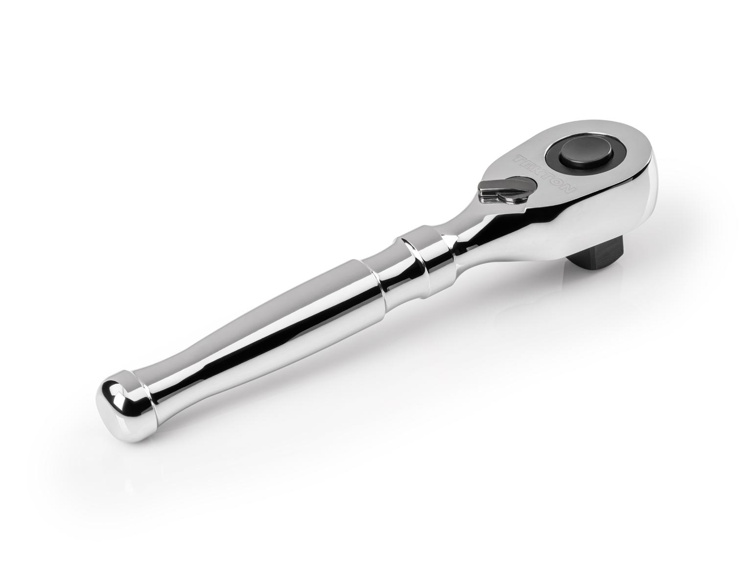 Back angle view of Tekton 6 inch ratchet. Item #SRH11206