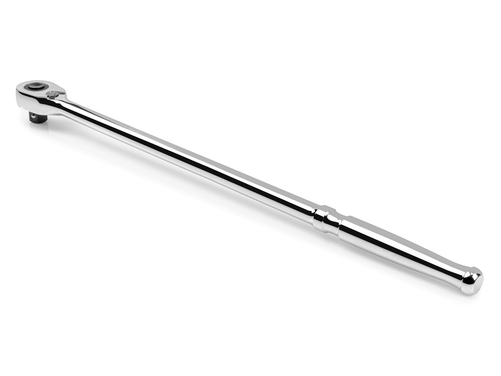 Back angle view of Tekton 18 inch ratchet. Item #SRH11218