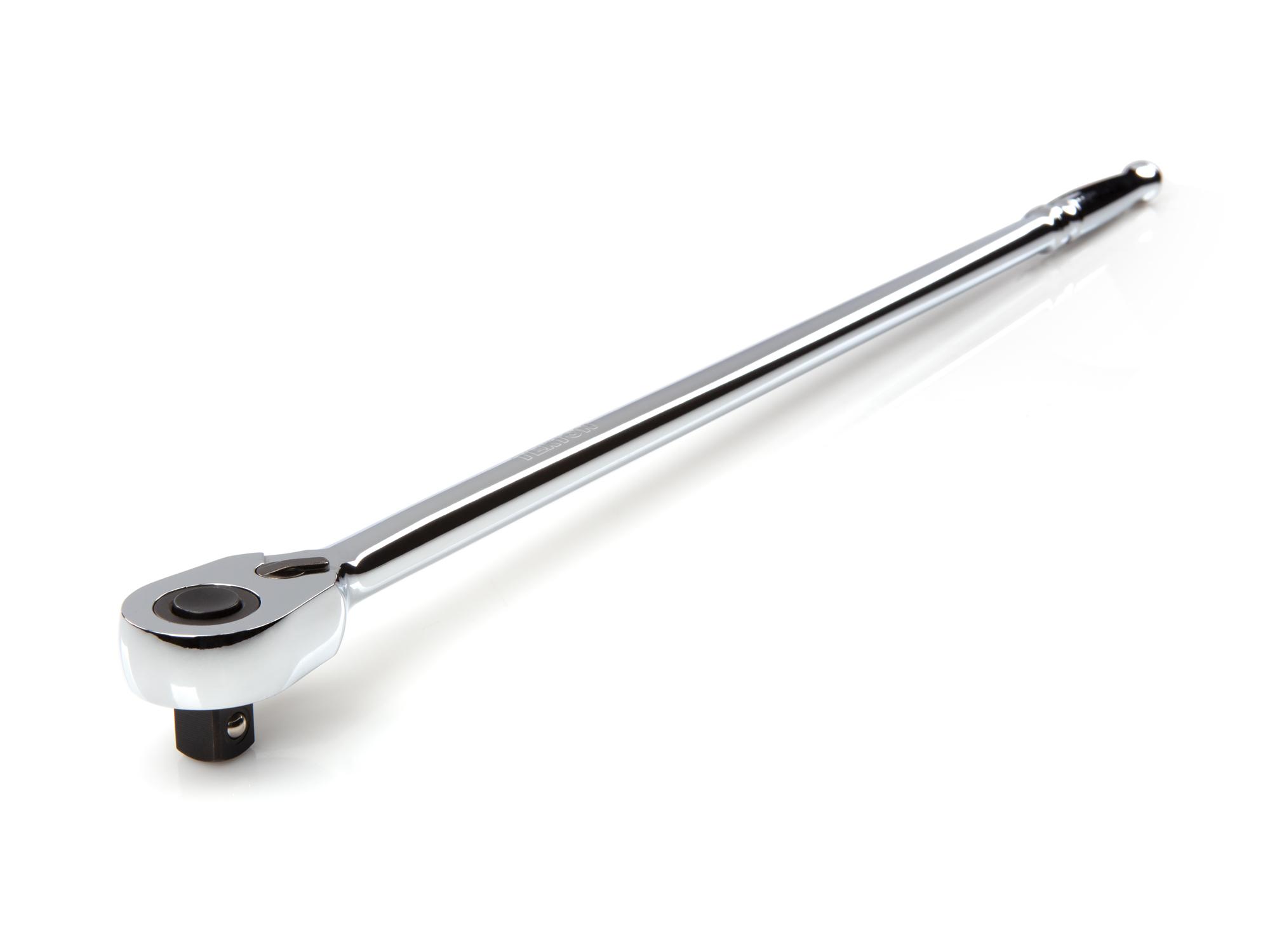 Front-right angle view of Tekton 24 inch ratchet. Item #SRH11224