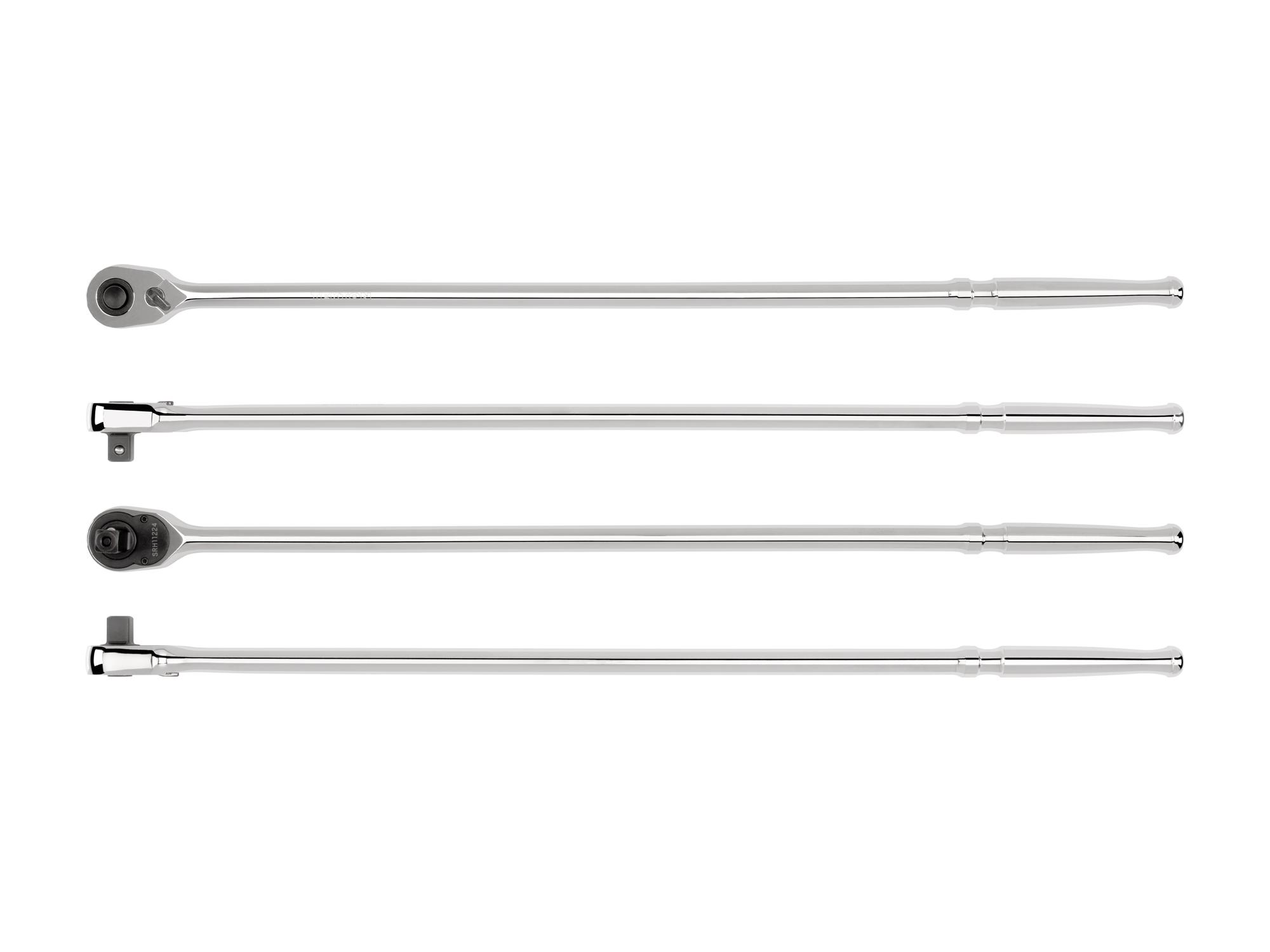 Side view of Tekton 24 inch ratchet. Item #SRH11224