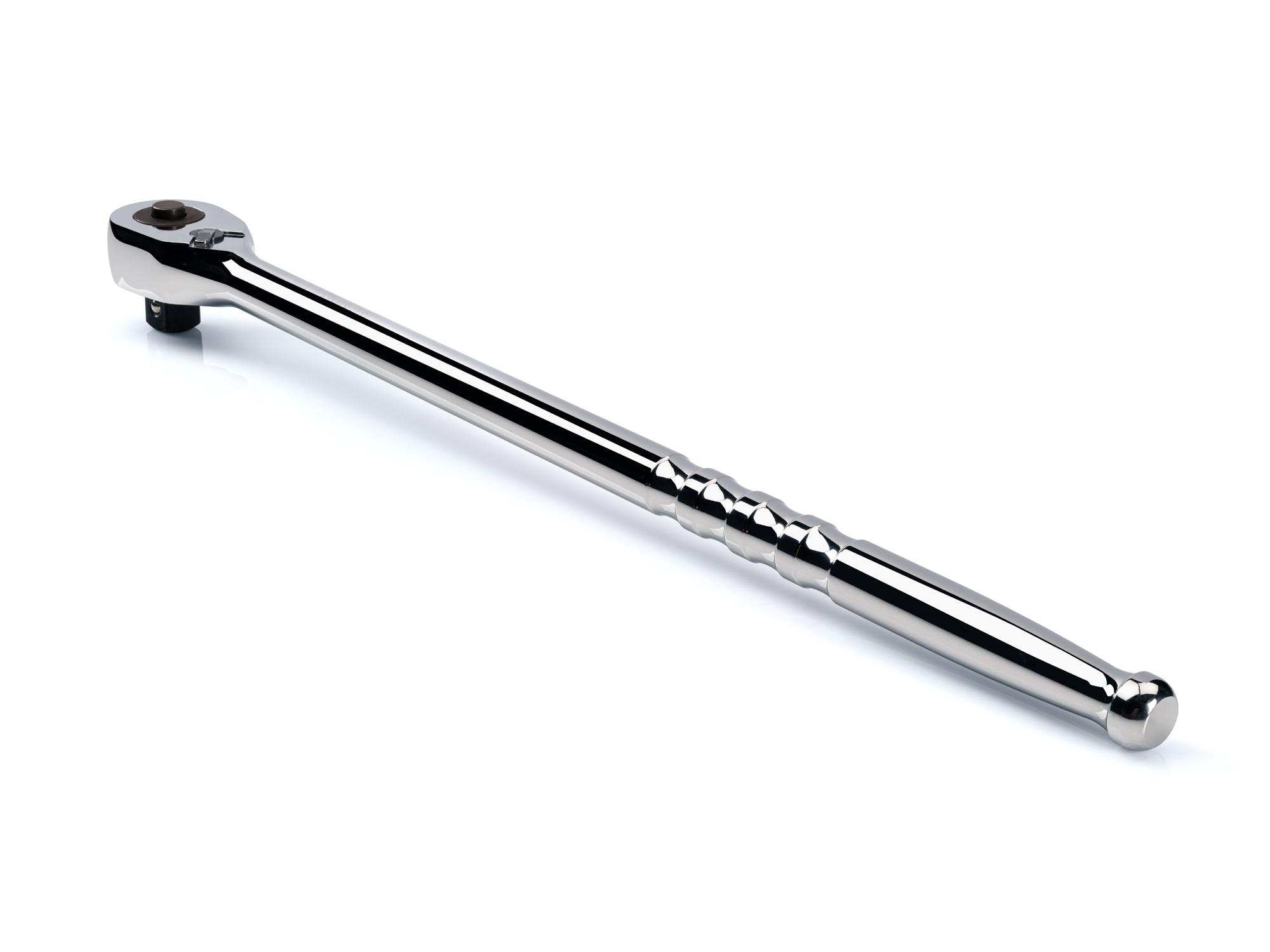 Back angle view of Tekton 22 inch ratchet. Item #SRH11322