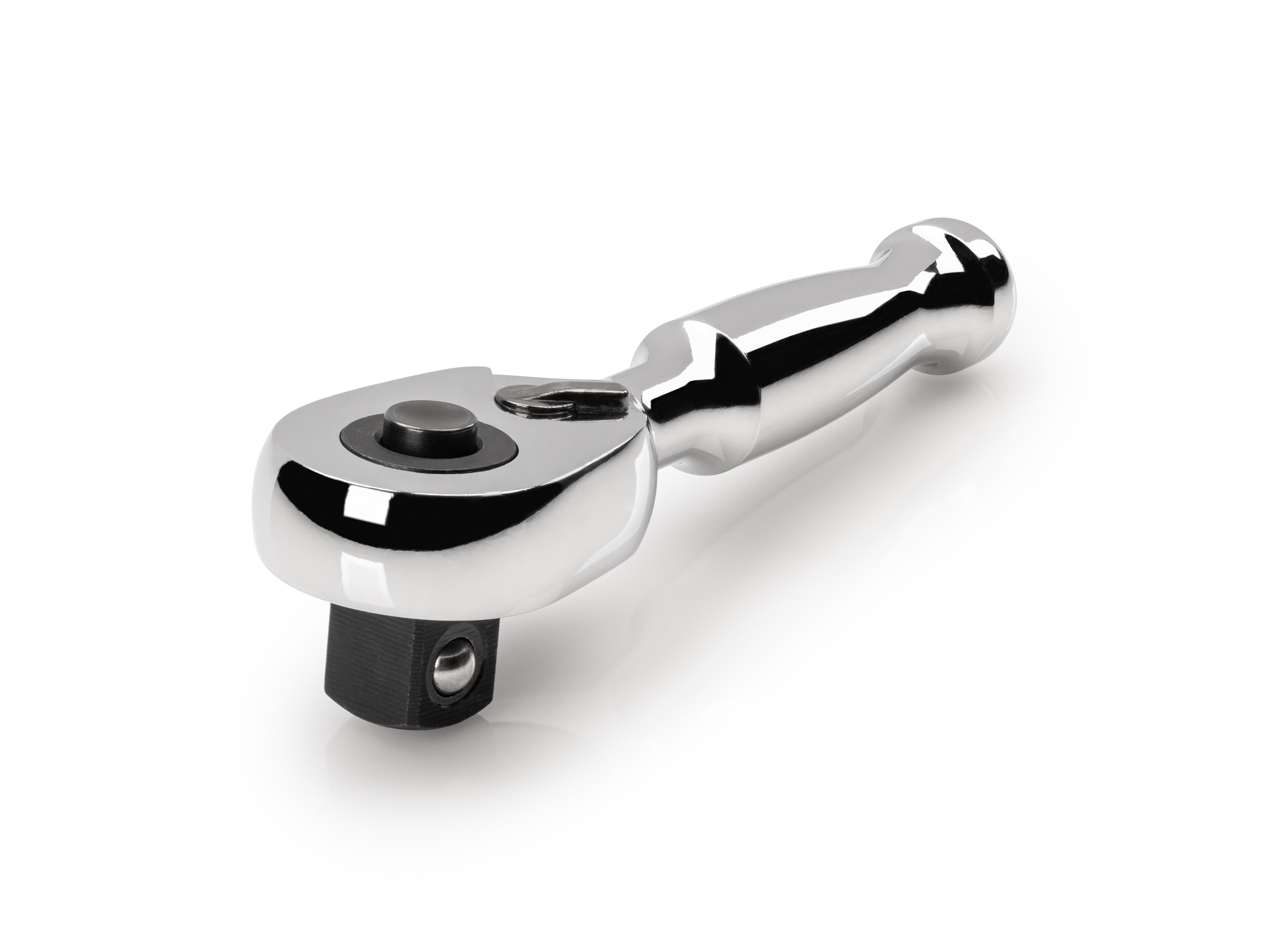 3/8 Inch Drive x 3 Inch Quick-Release Small Body Stubby Ratchet