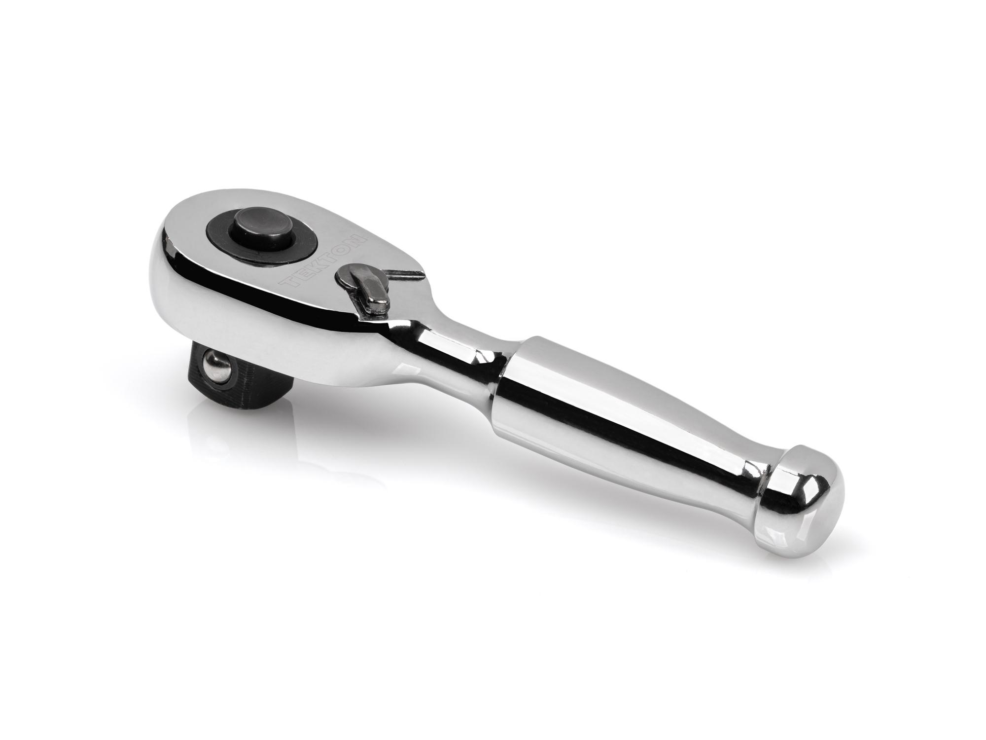 Back angle view of Tekton 3 inch ratchet. Item #SRH11503