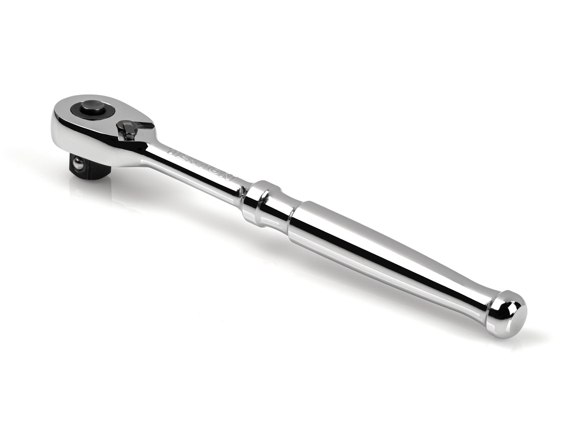 Back angle view of Tekton 6 inch ratchet. Item #SRH11506