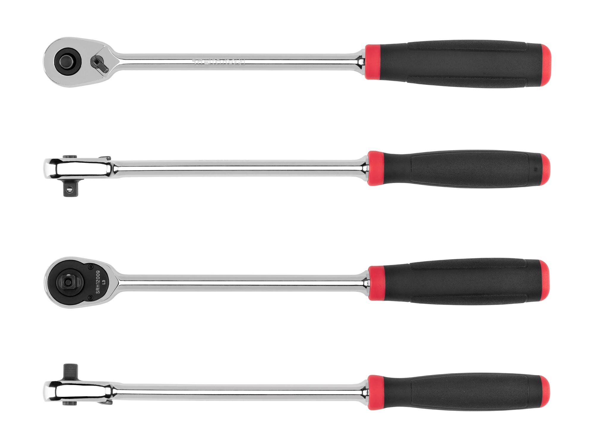 Side view of Tekton 9 inch ratchet. Item #SRH12009