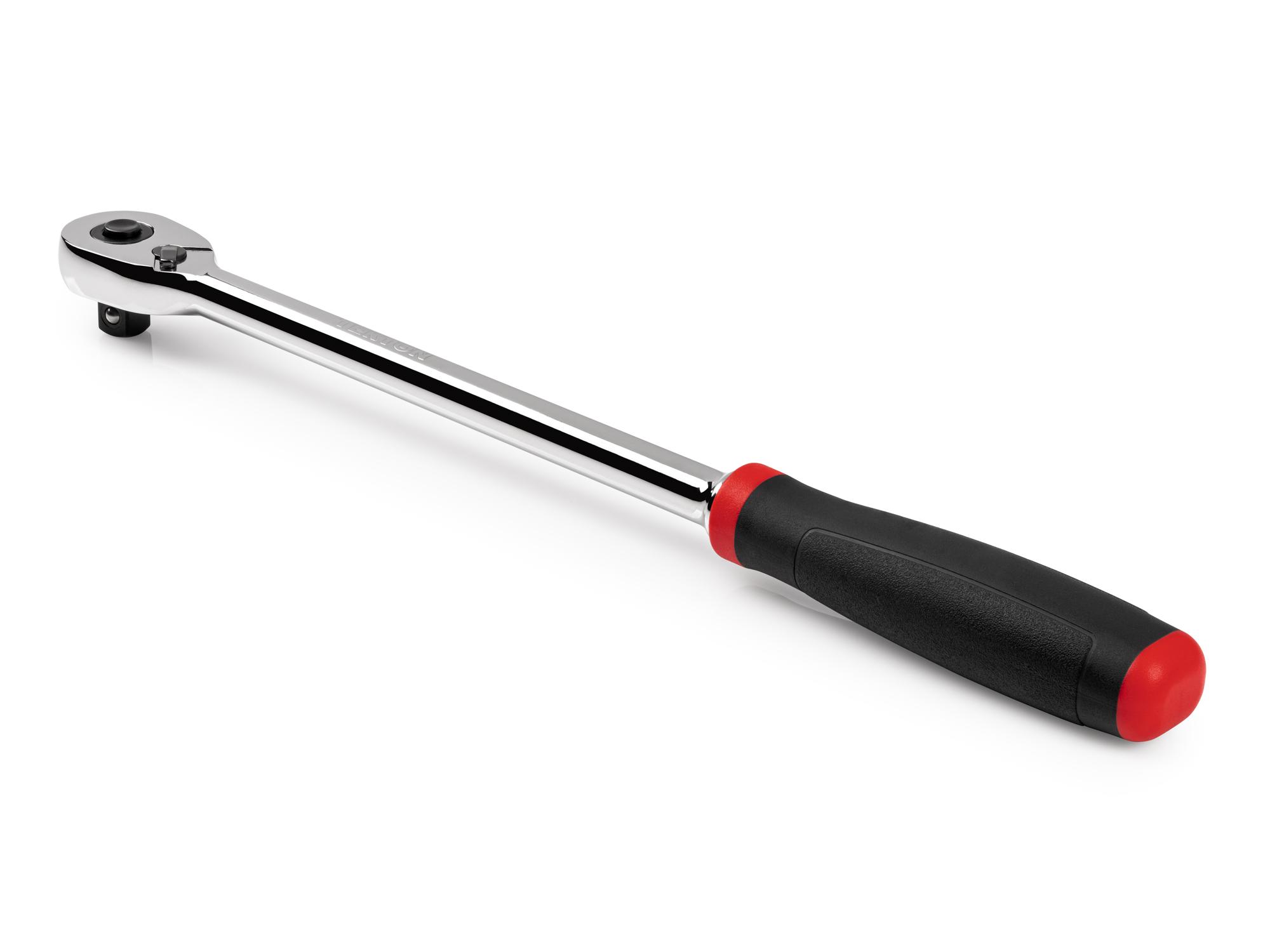 Back angle view of Tekton 12 inch ratchet. Item #SRH12112