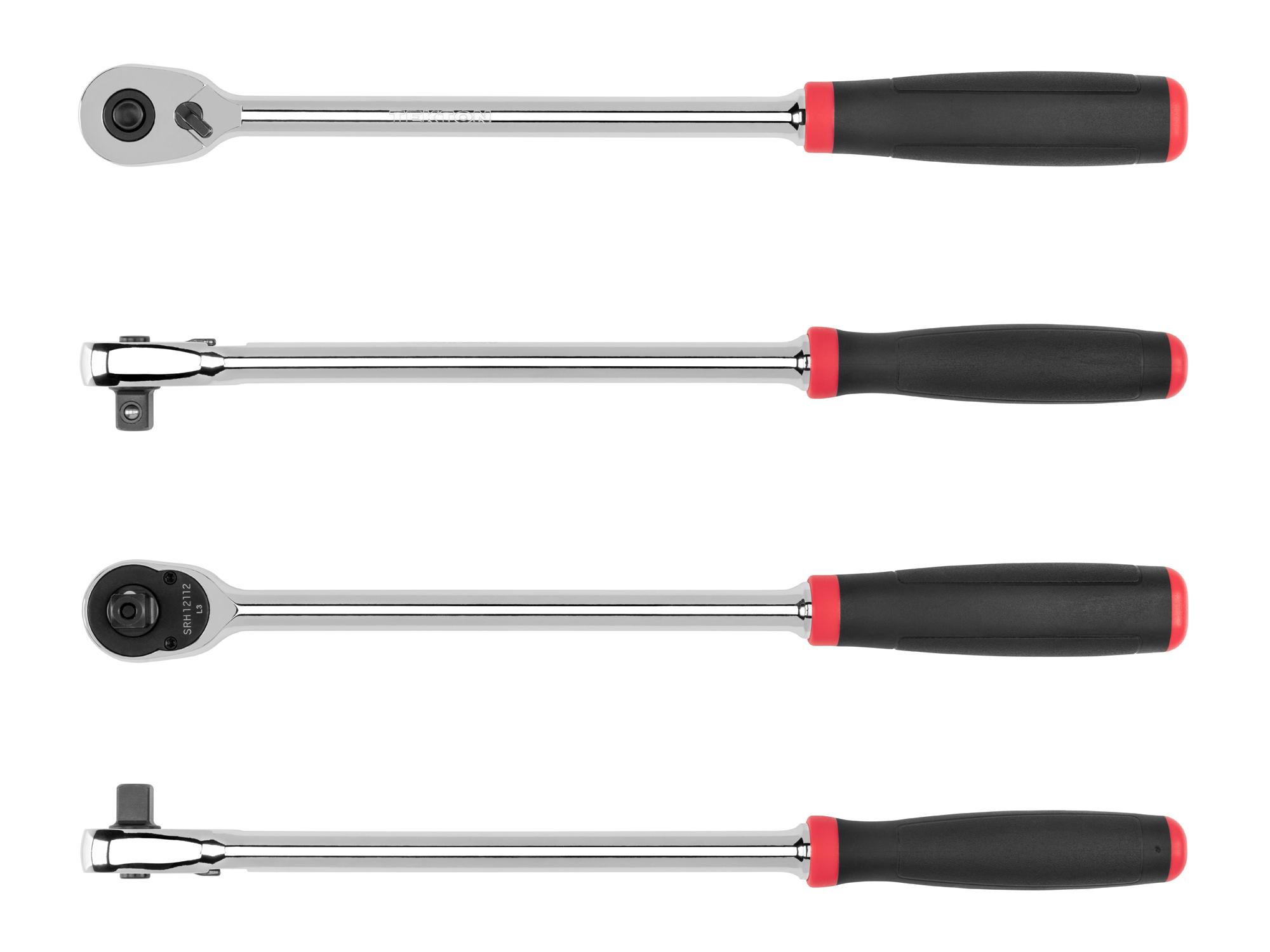 Side view of Tekton 12 inch ratchet. Item #SRH12112