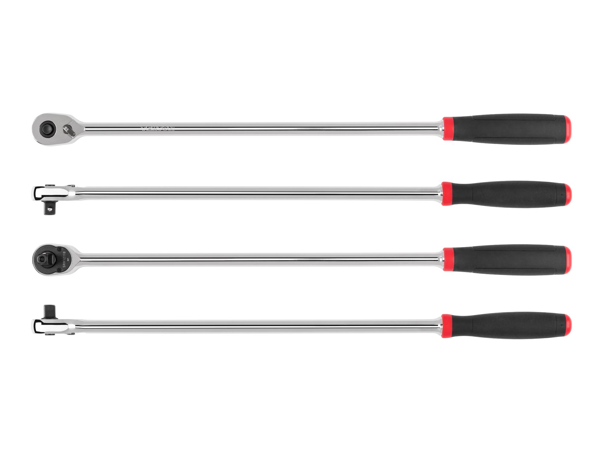 Side view of Tekton 18 inch ratchet. Item #SRH12118