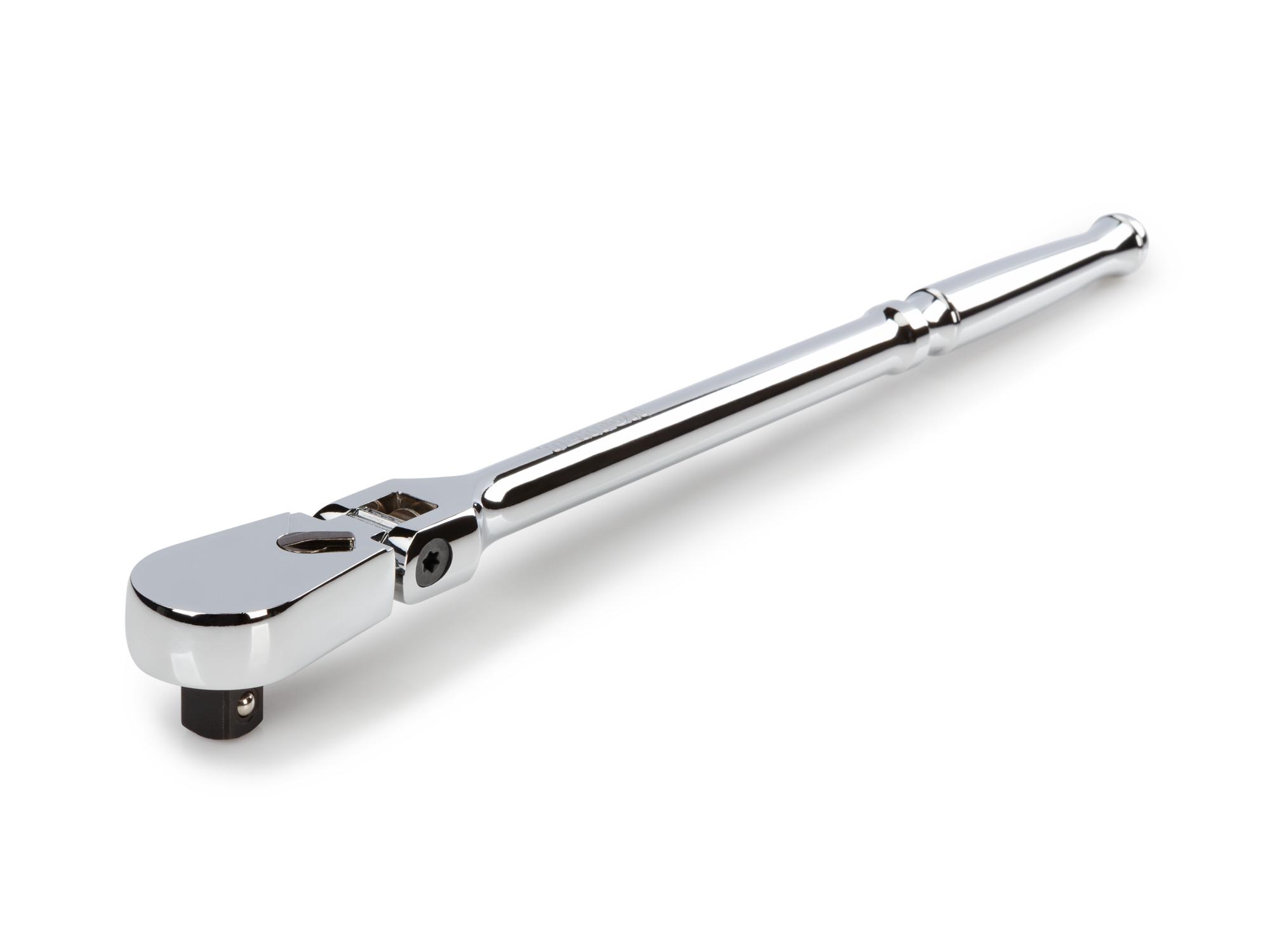 Front-right angle view of Tekton 12 inch ratchet. Item #SRH21112