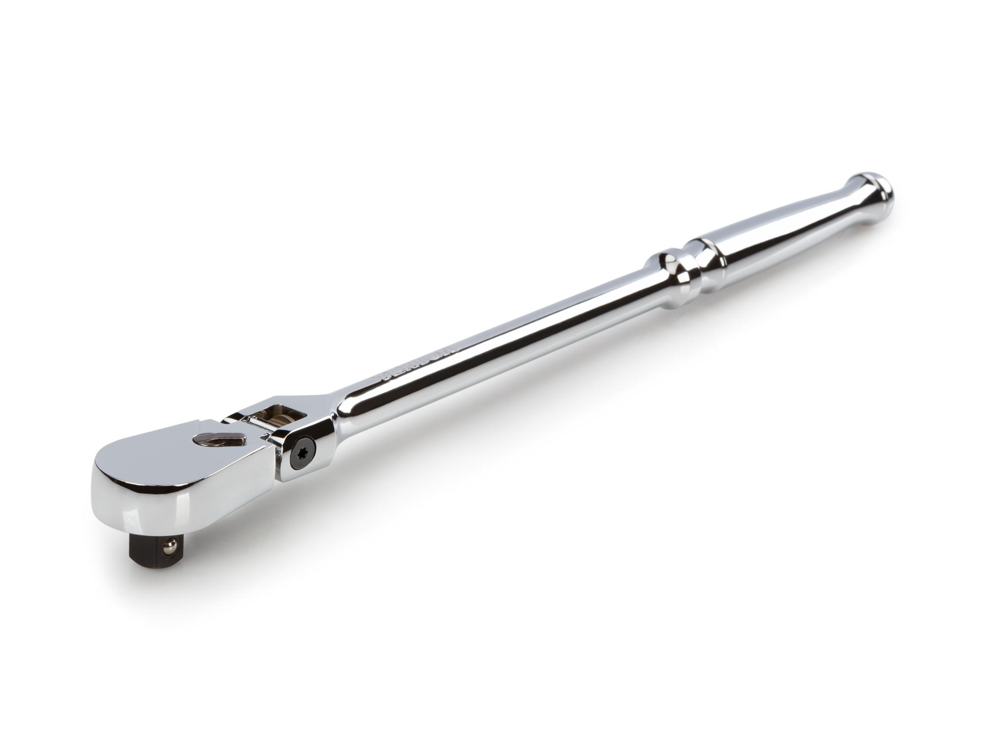 Front-right angle view of Tekton 14 inch ratchet. Item #SRH21214