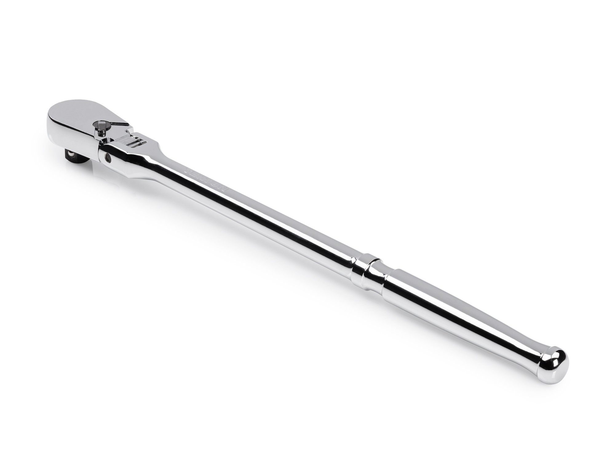 Classic non-quick-release flex head ratchet with 180-degree flex, 90-tooth gear, and 4-degree swing. Ultra-compact head and sleek, comfortable handle. SRH21214.