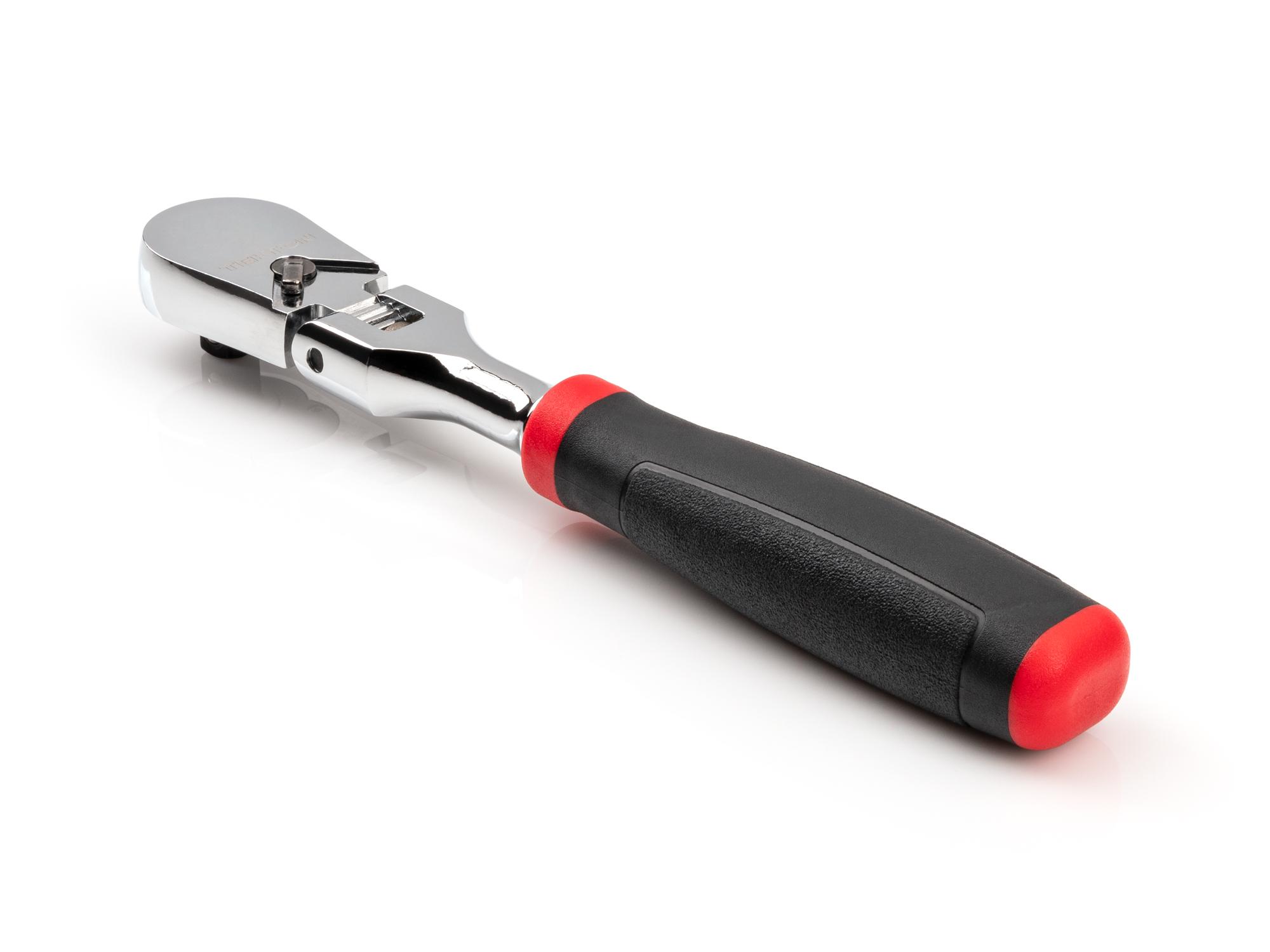 Back angle view of Tekton 6 inch ratchet. Item #SRH22006