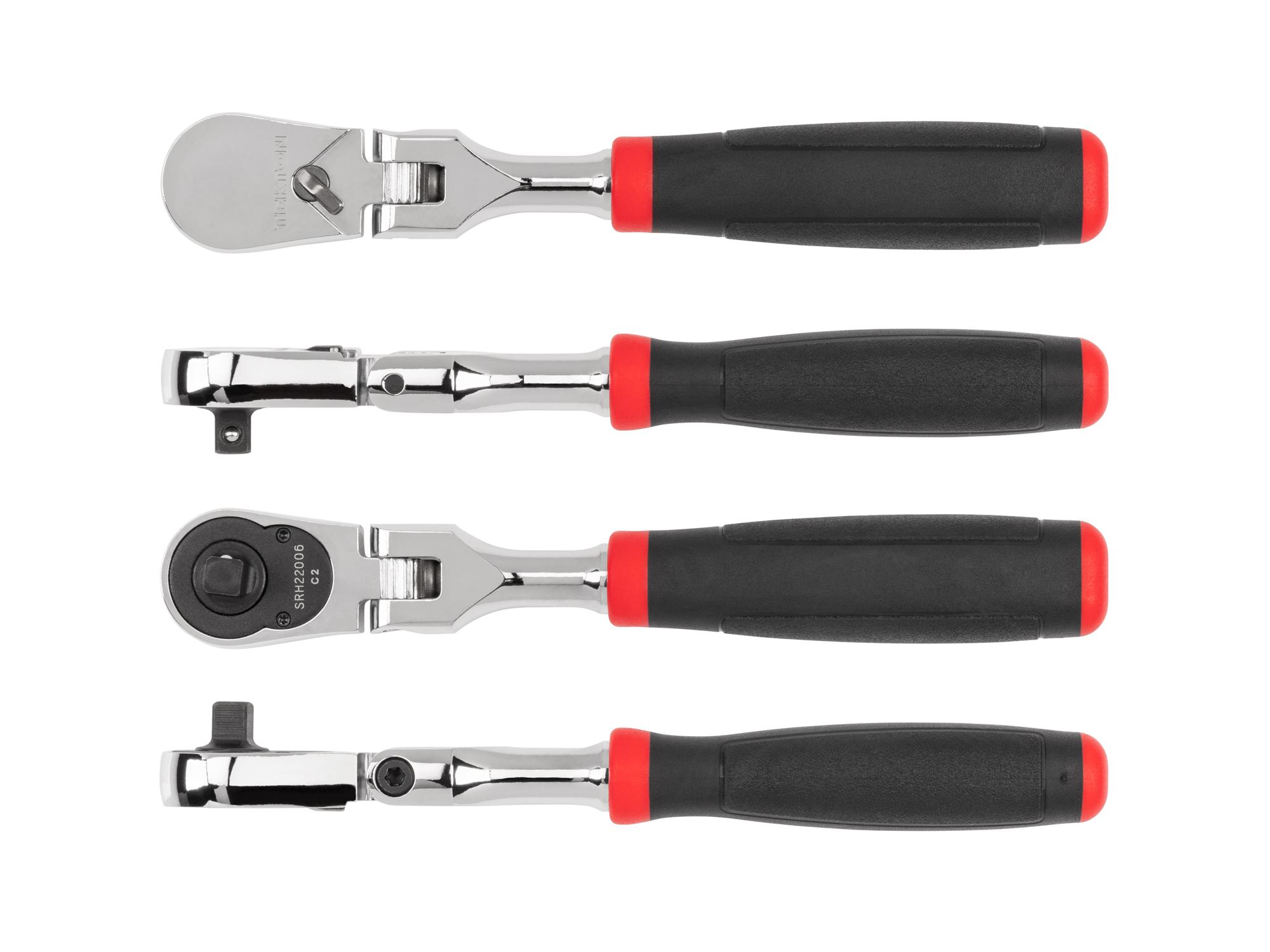 Side view of Tekton 6 inch ratchet. Item #SRH22006