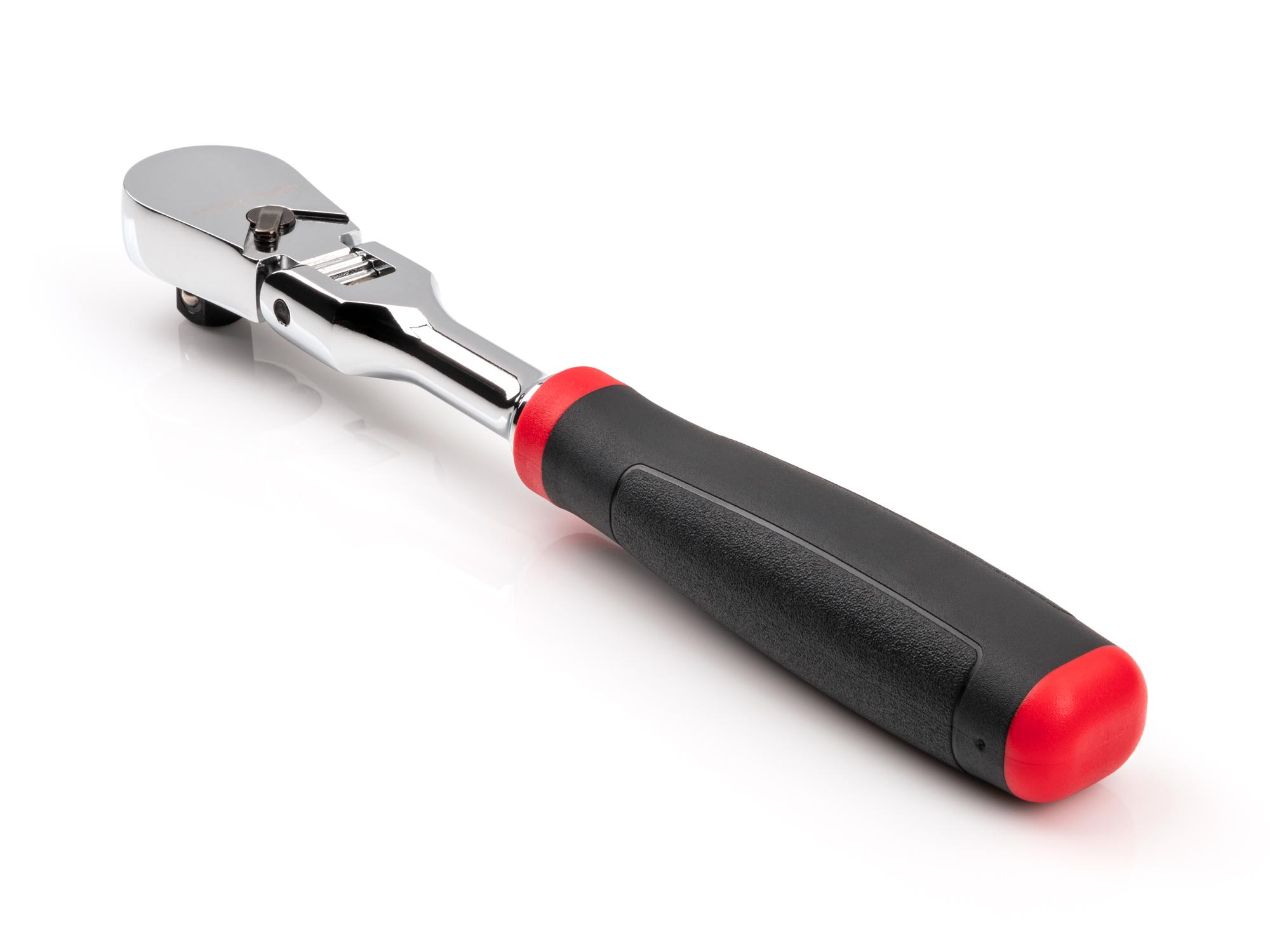 Back angle view of Tekton 8 inch ratchet. Item #SRH22108