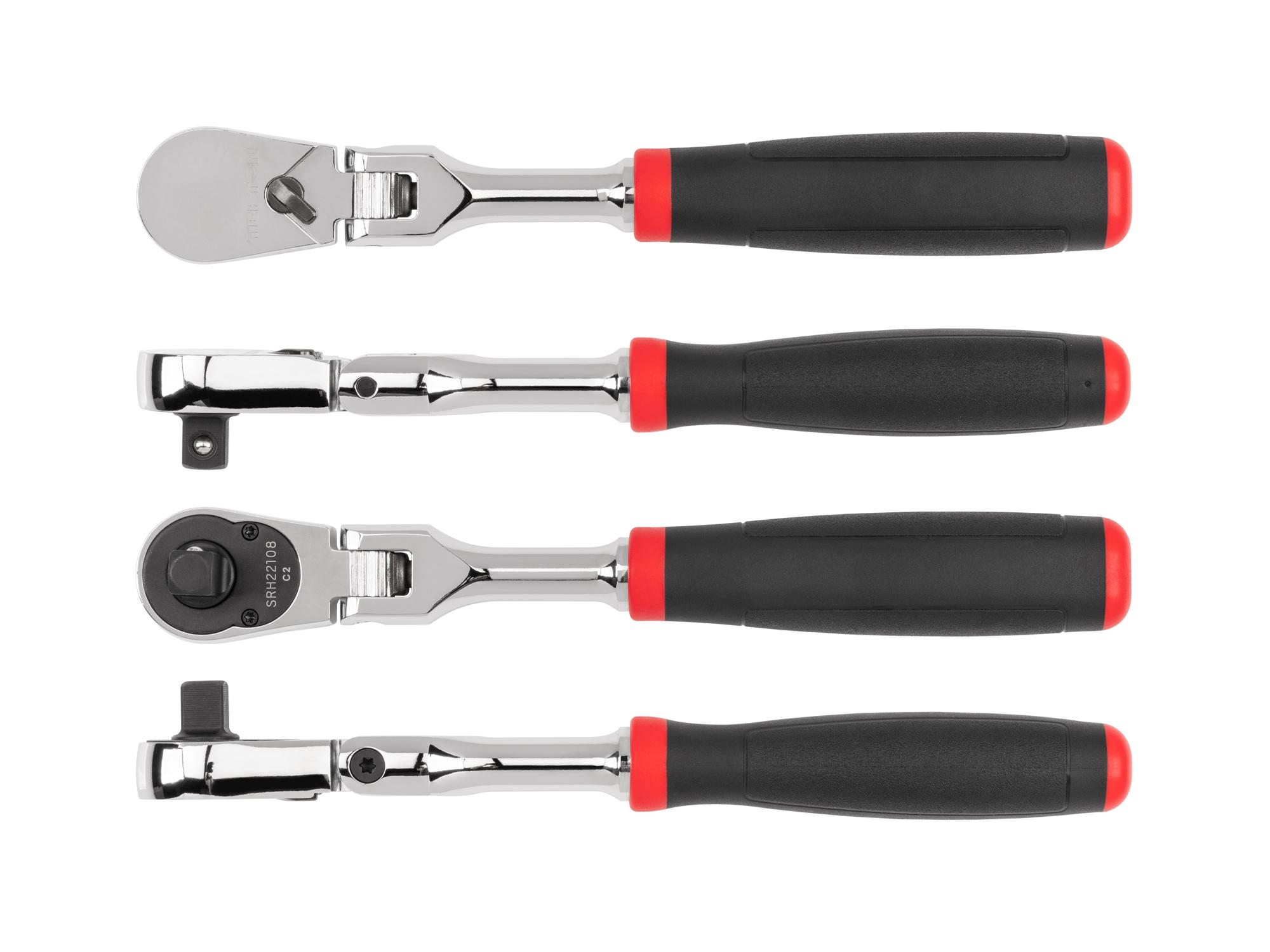 Side view of Tekton 8 inch ratchet. Item #SRH22108