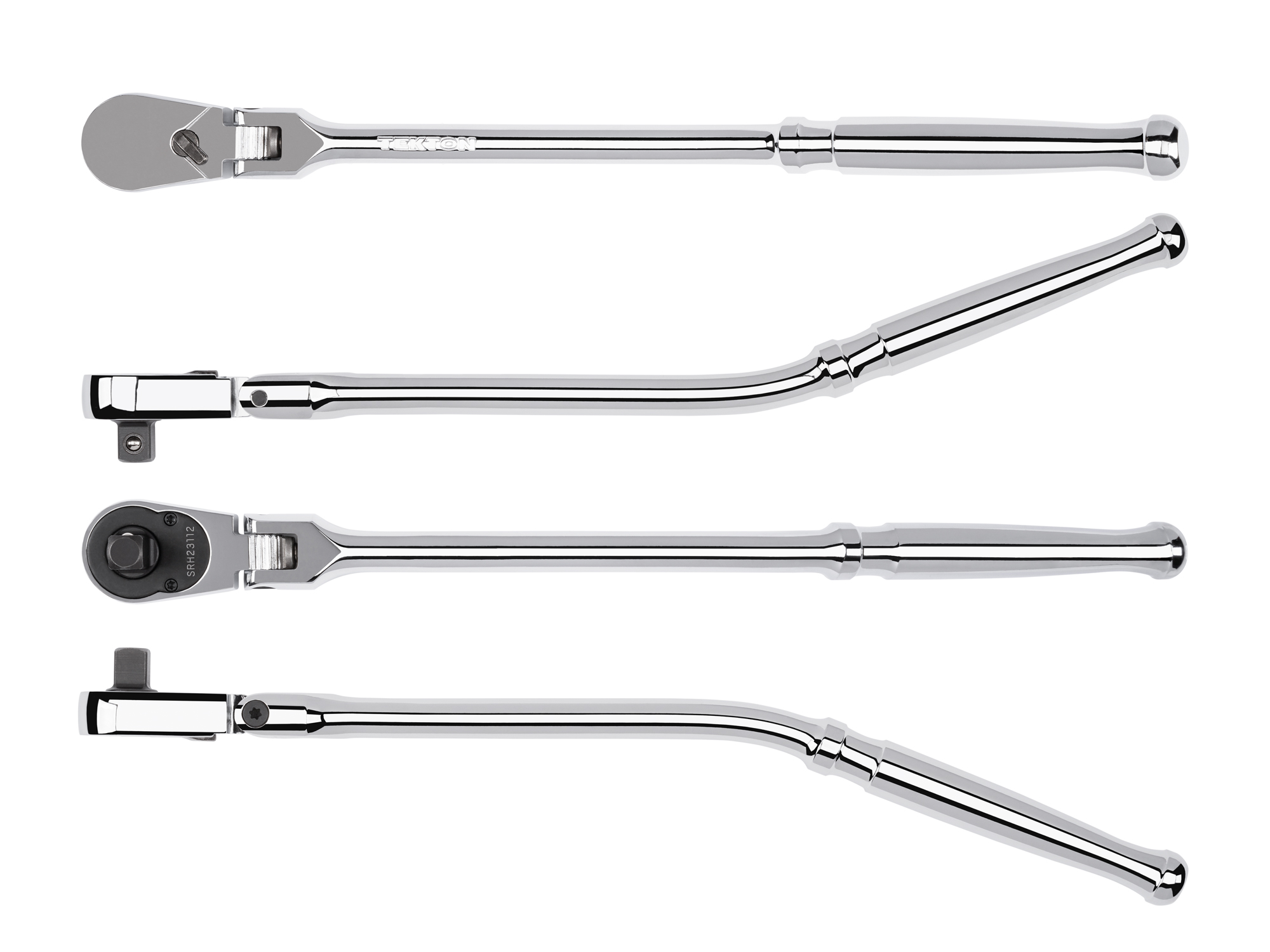 3/8 Inch Drive x 12 Inch Flex Bent Handle Long Ratchet | TEKTON