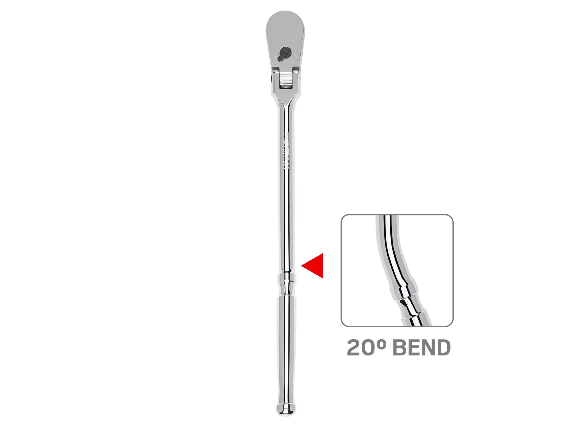 Front view of Tekton 14 inch ratchet. Item #SRH23214
