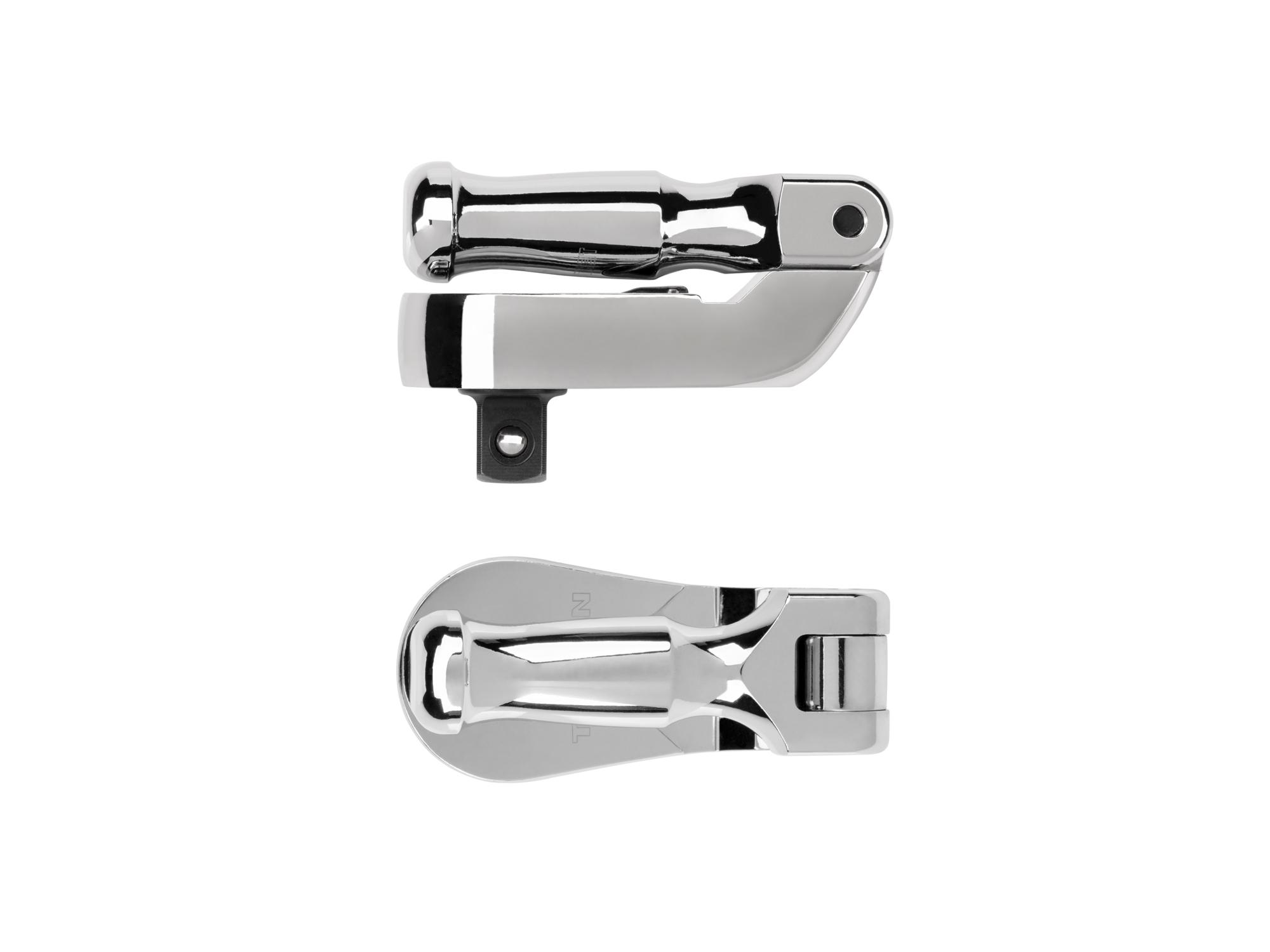 Second side view of Tekton 4 inch ratchet. Item #SRH25104