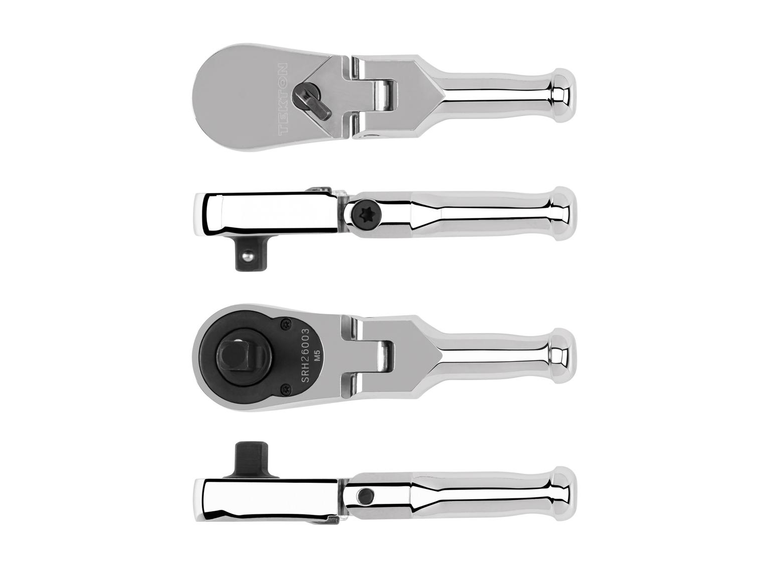 Side view of Tekton 3 inch ratchet. Item #SRH26003